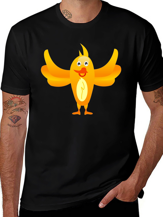 Funny Bird Graphic Tee - Unisex Black T-Shirt