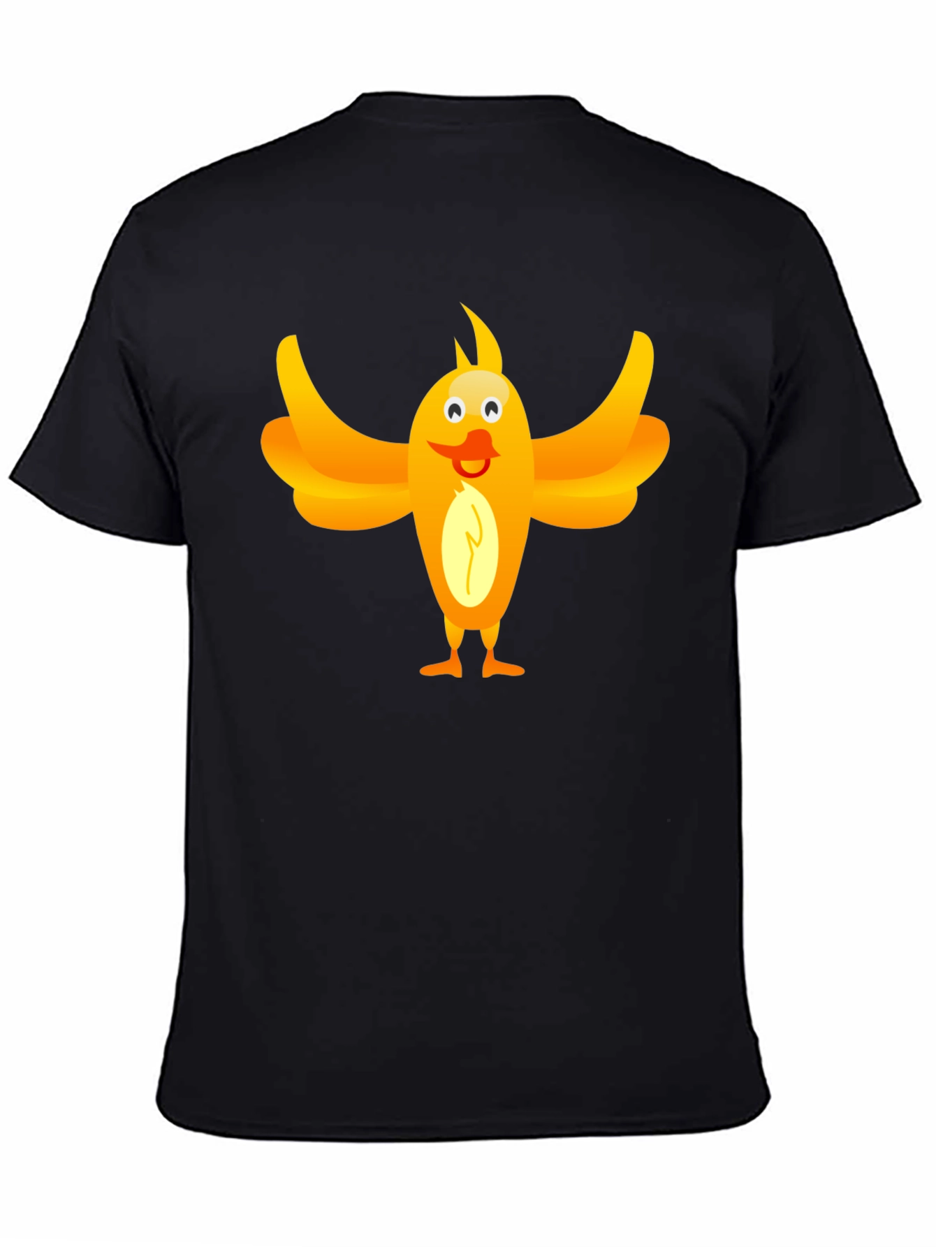 Funny Bird Graphic Tee - Unisex Black T-Shirt