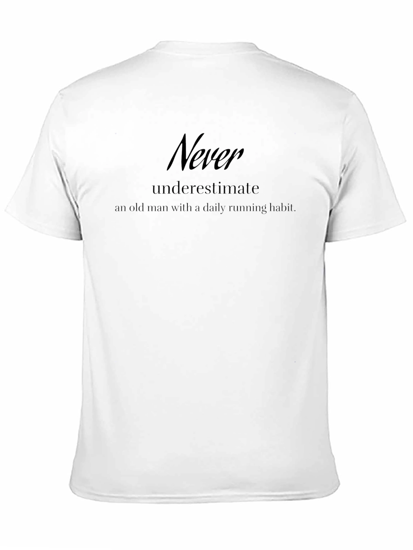 Never Underestimate Old Man Running T-Shirt