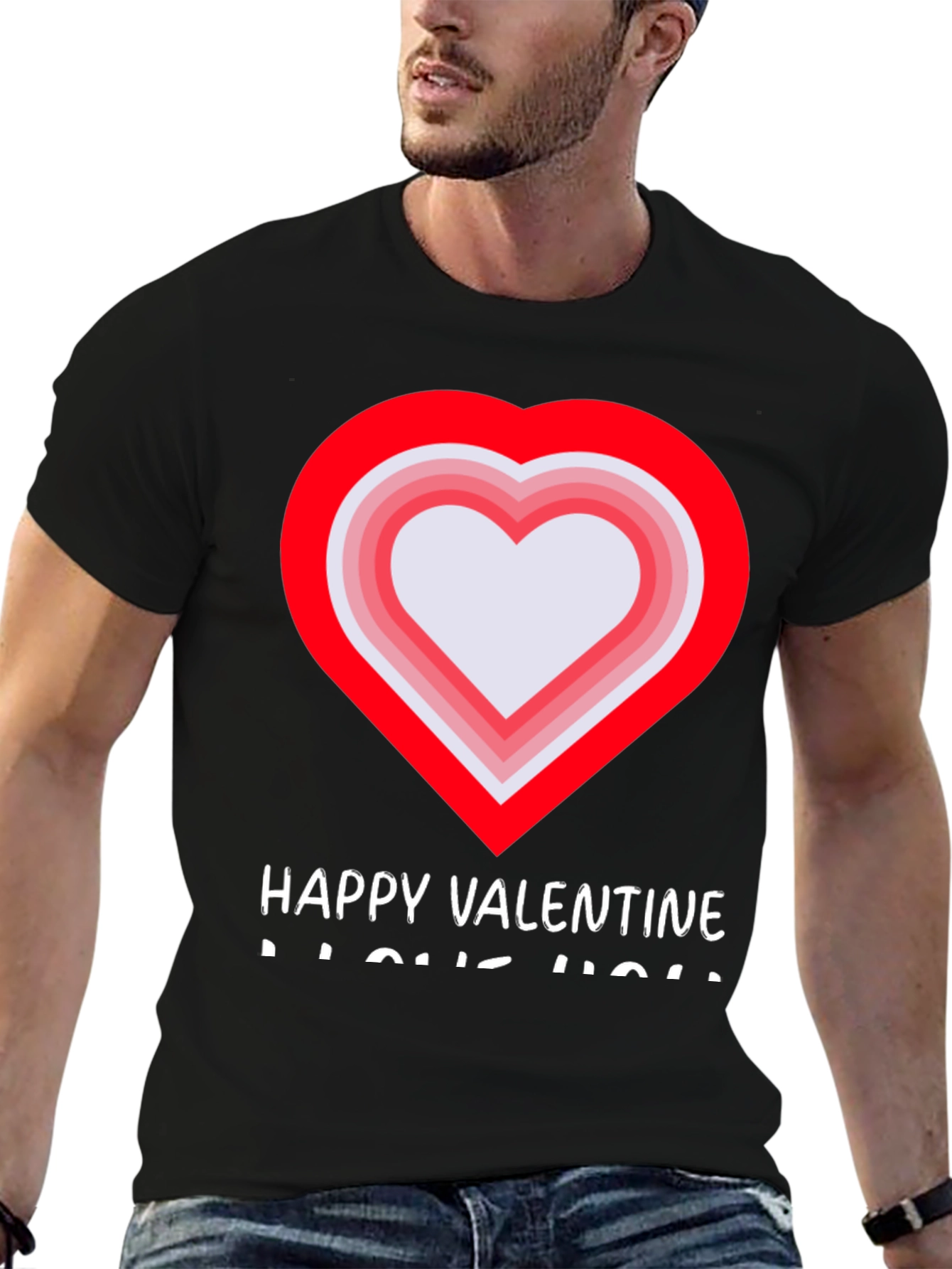 Valentines Day Heart Graphic T-Shirt