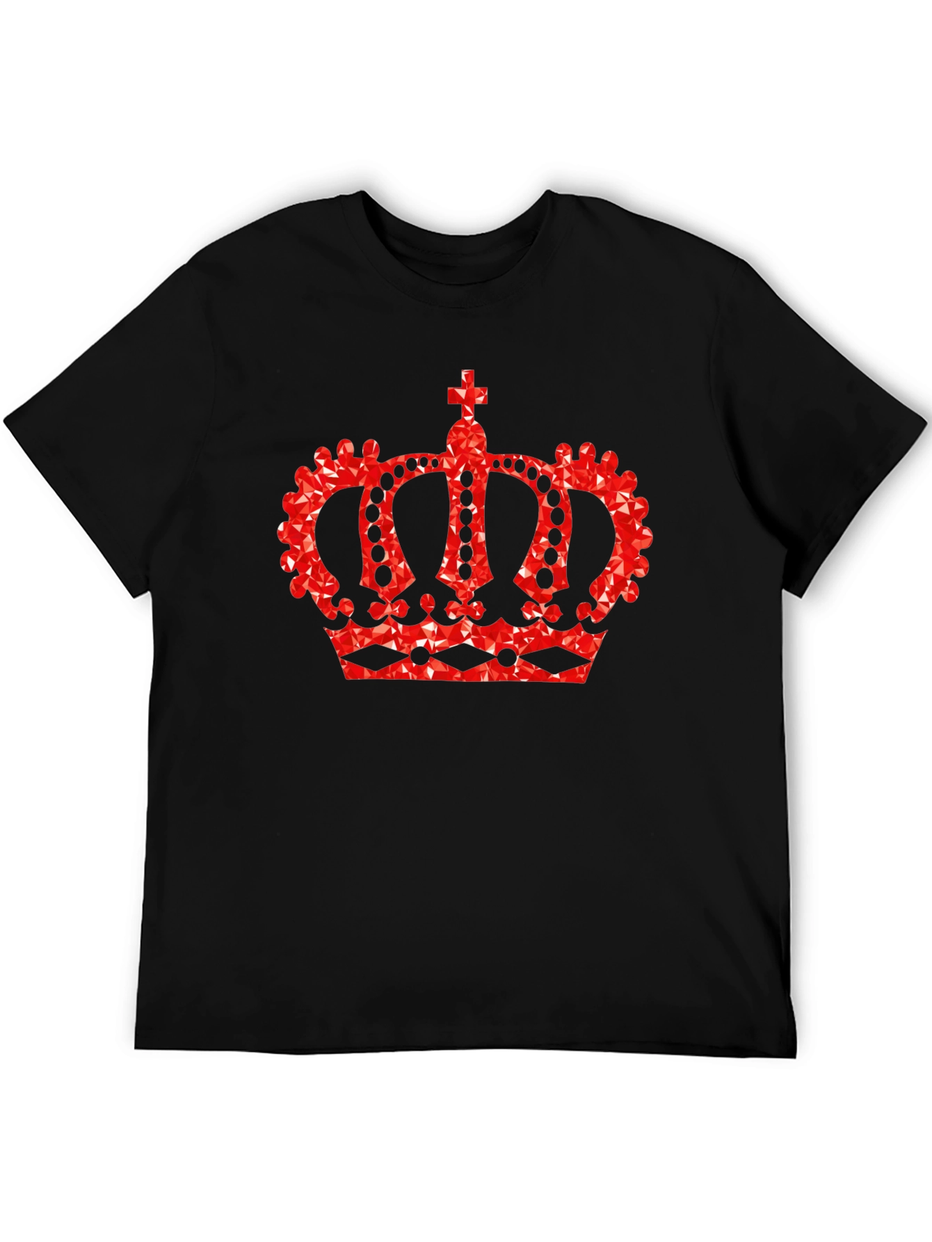 Crown Graphic Tee - Royal Red Design