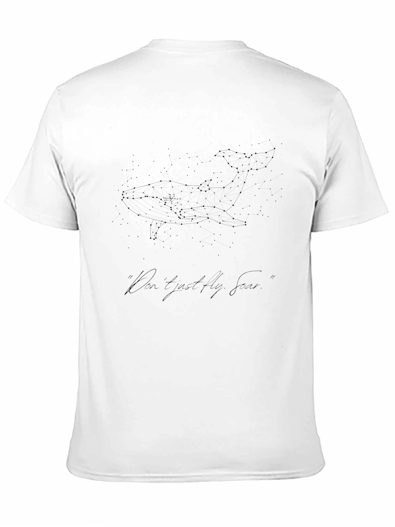 Constellation Whale Graphic Tee - Black