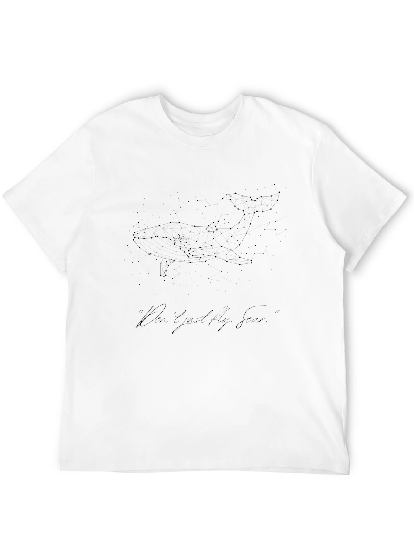 Constellation Whale Graphic Tee - Black