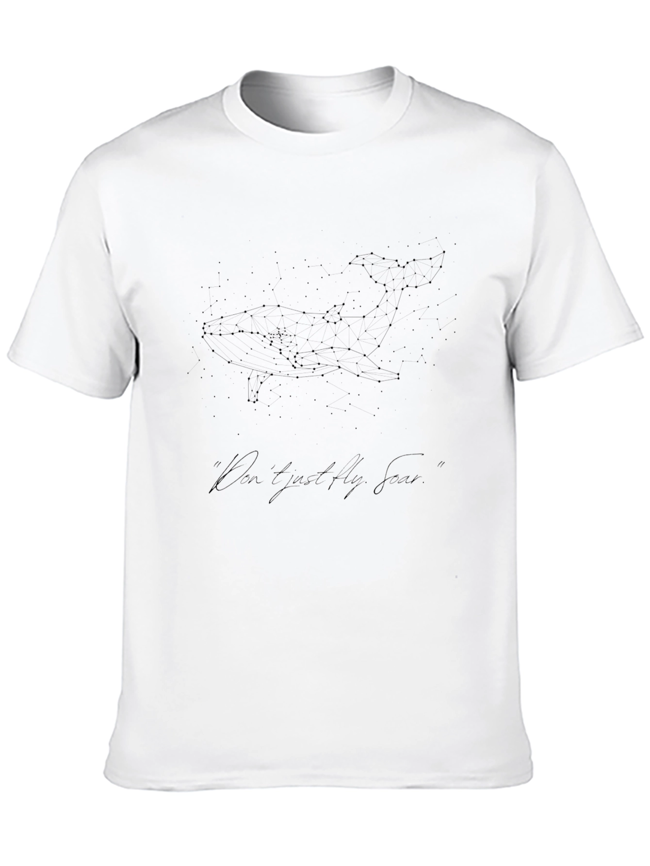 Constellation Whale Graphic Tee - Black