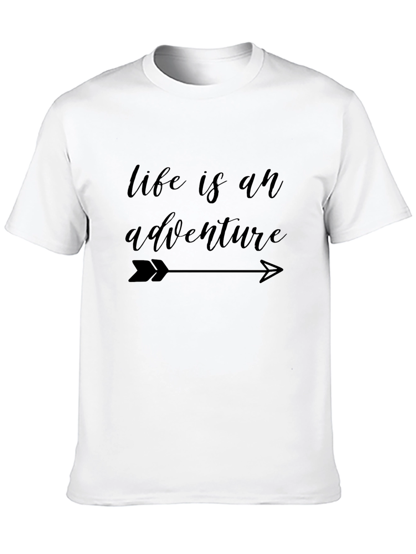 Life is an Adventure Black Graphic Tee