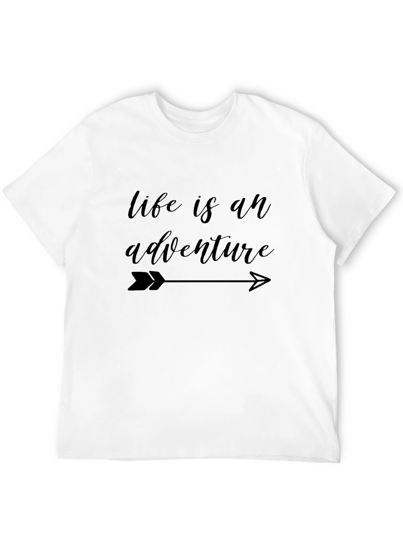 Life is an Adventure Black Graphic Tee