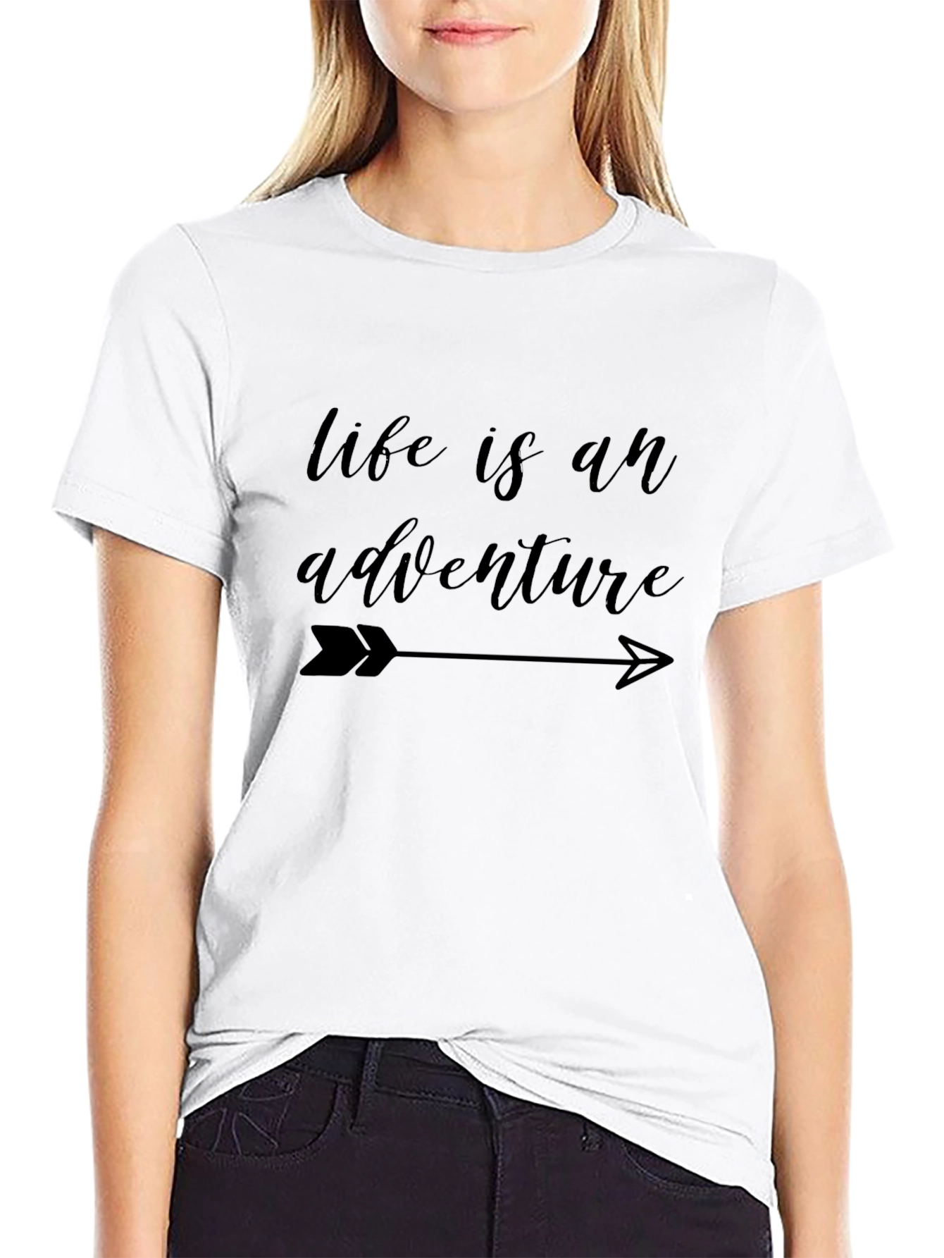 Life is an Adventure Black Graphic Tee