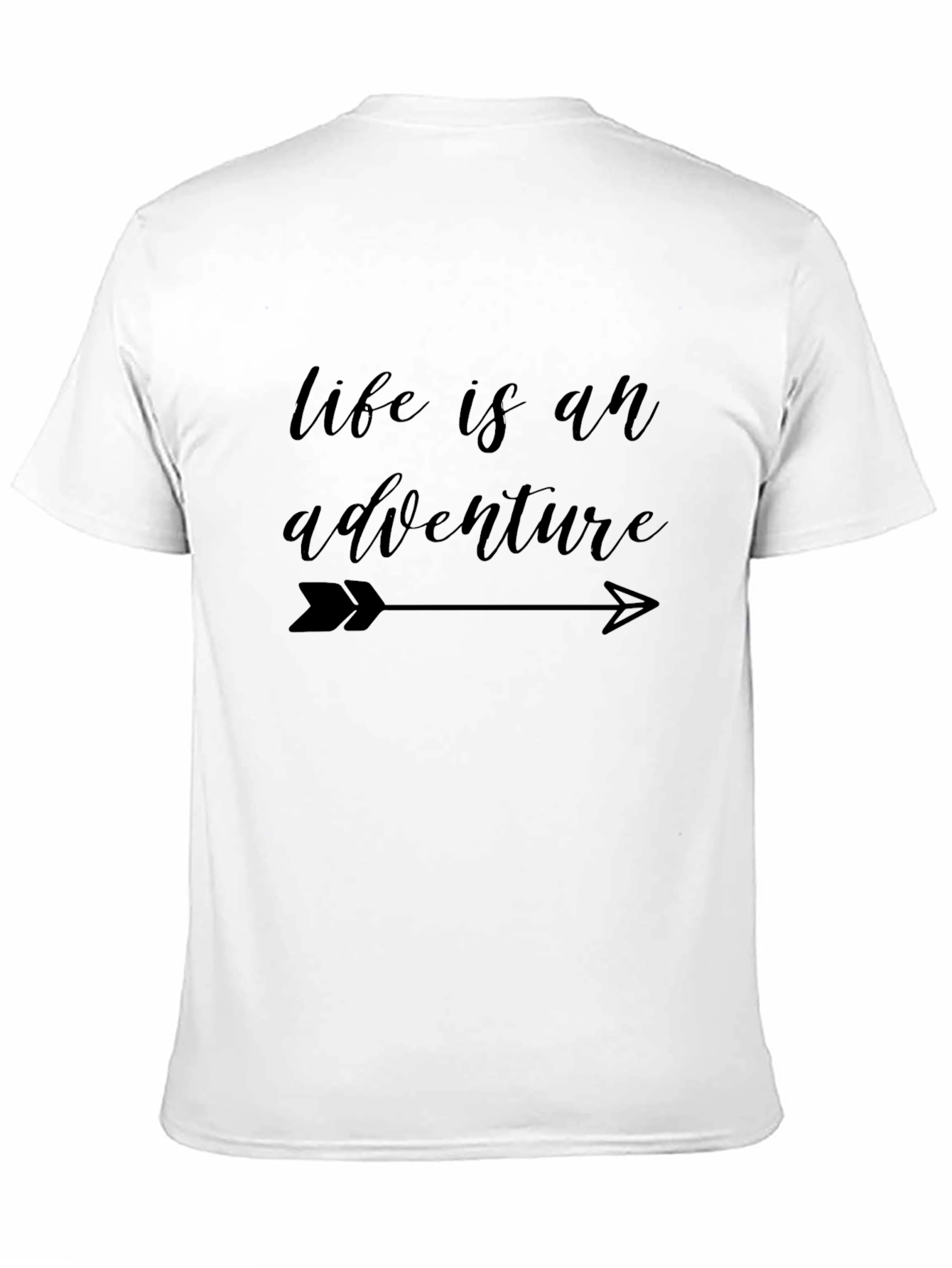 Life is an Adventure Black Graphic Tee