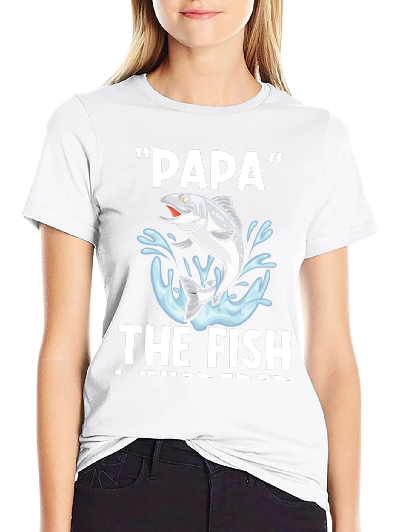 Papa the Fish T-Shirt - Fishing Dad Tee
