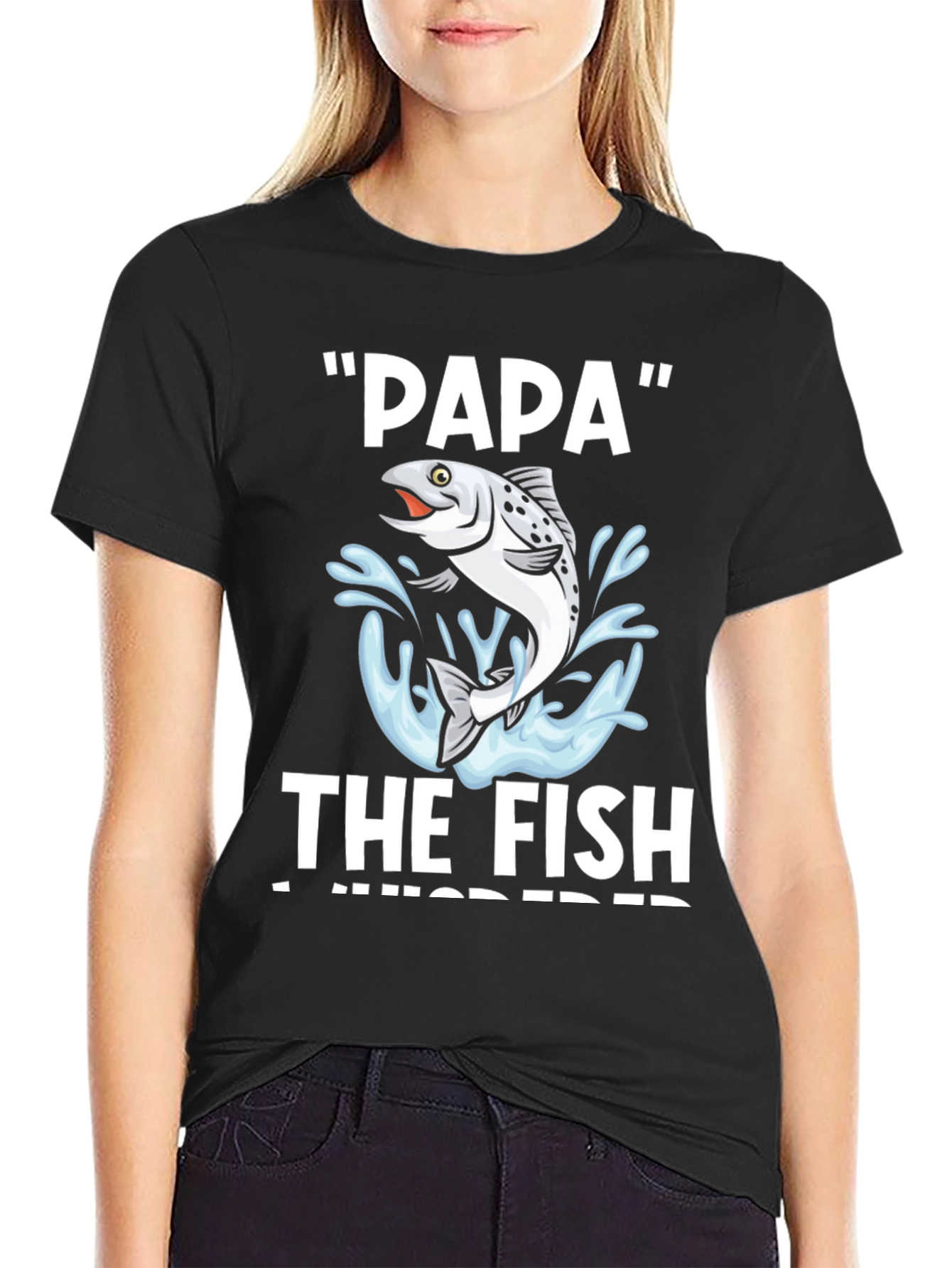 Papa the Fish T-Shirt - Fishing Dad Tee