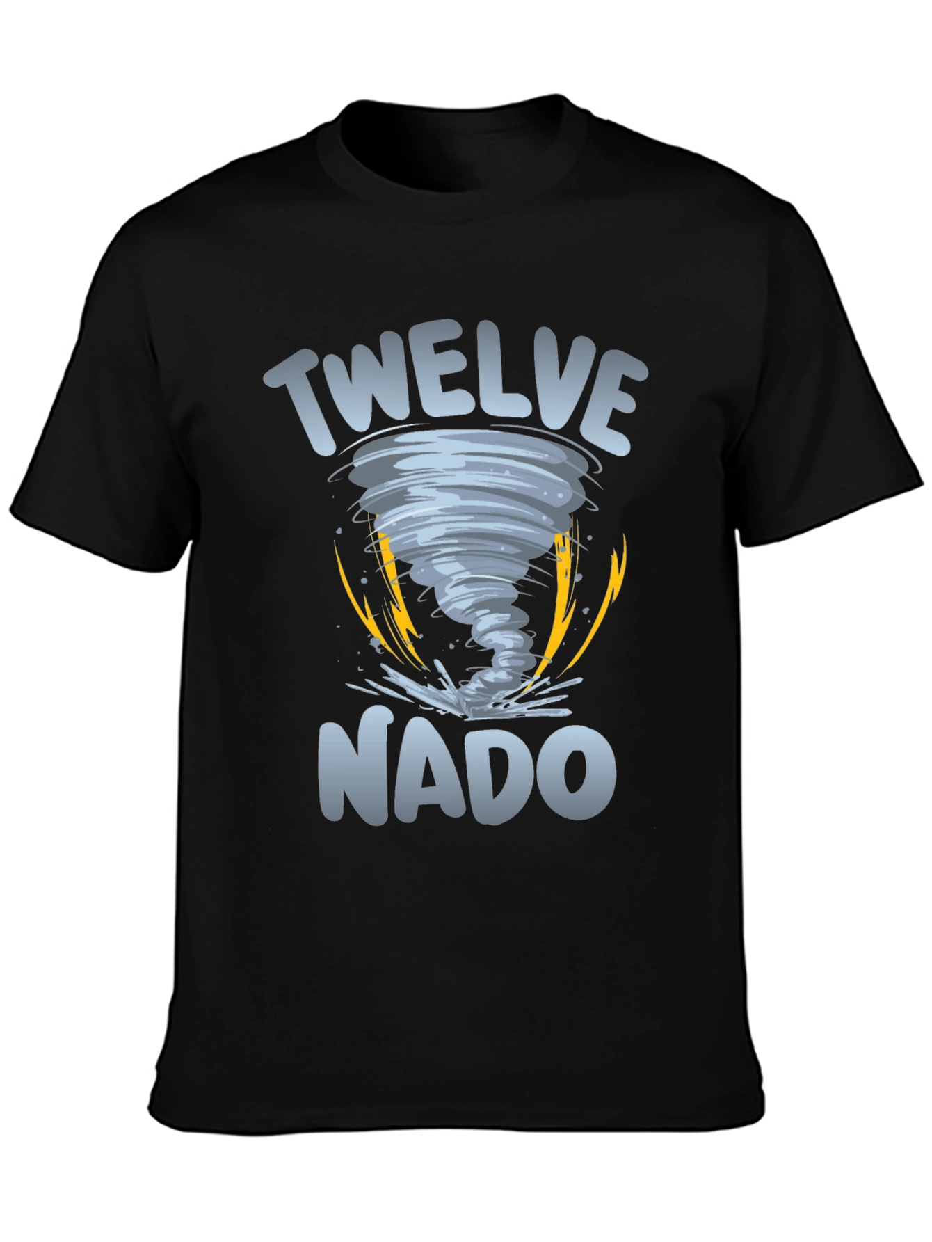 Twelve-Nado Graphic Black T-Shirt