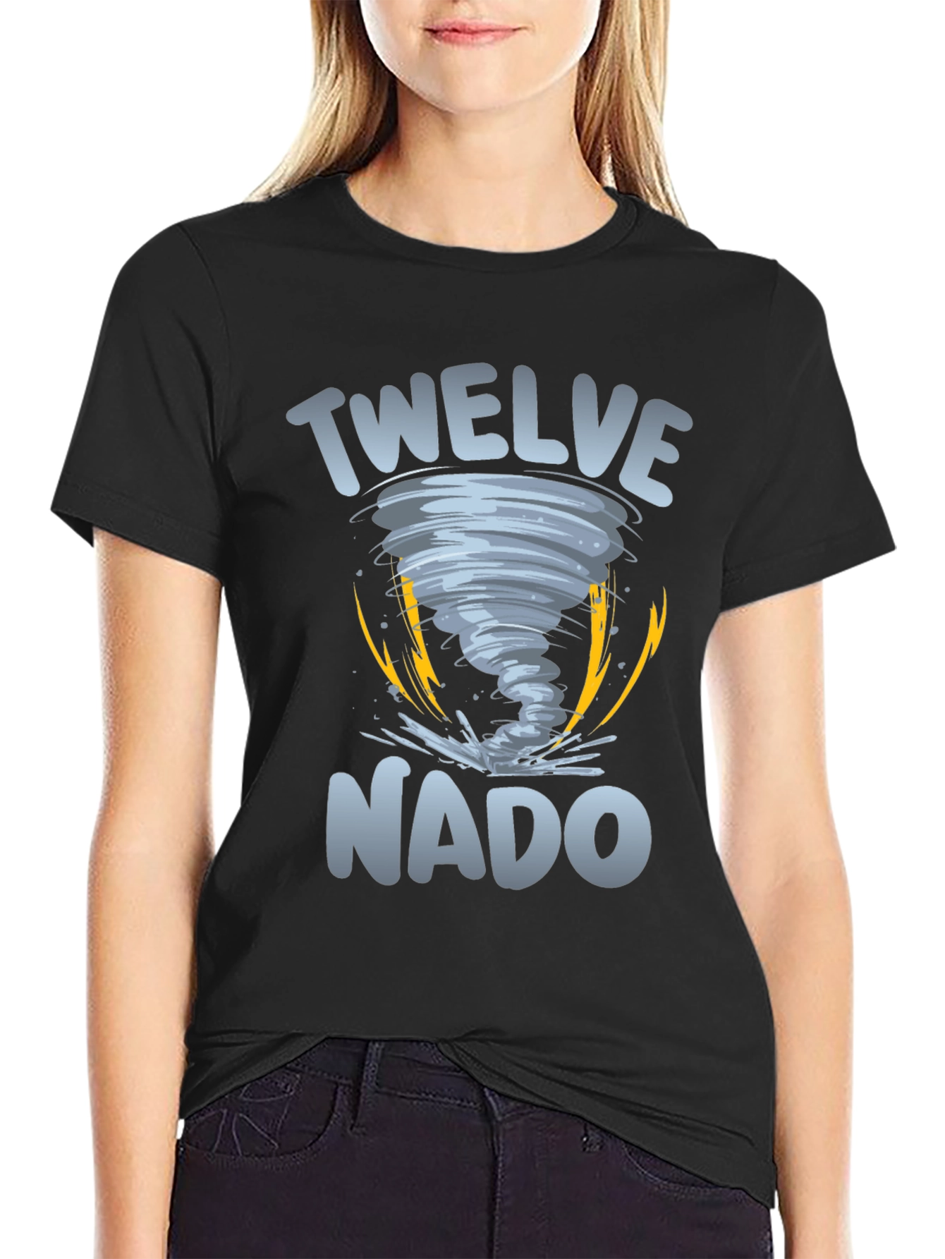 Twelve-Nado Graphic Black T-Shirt