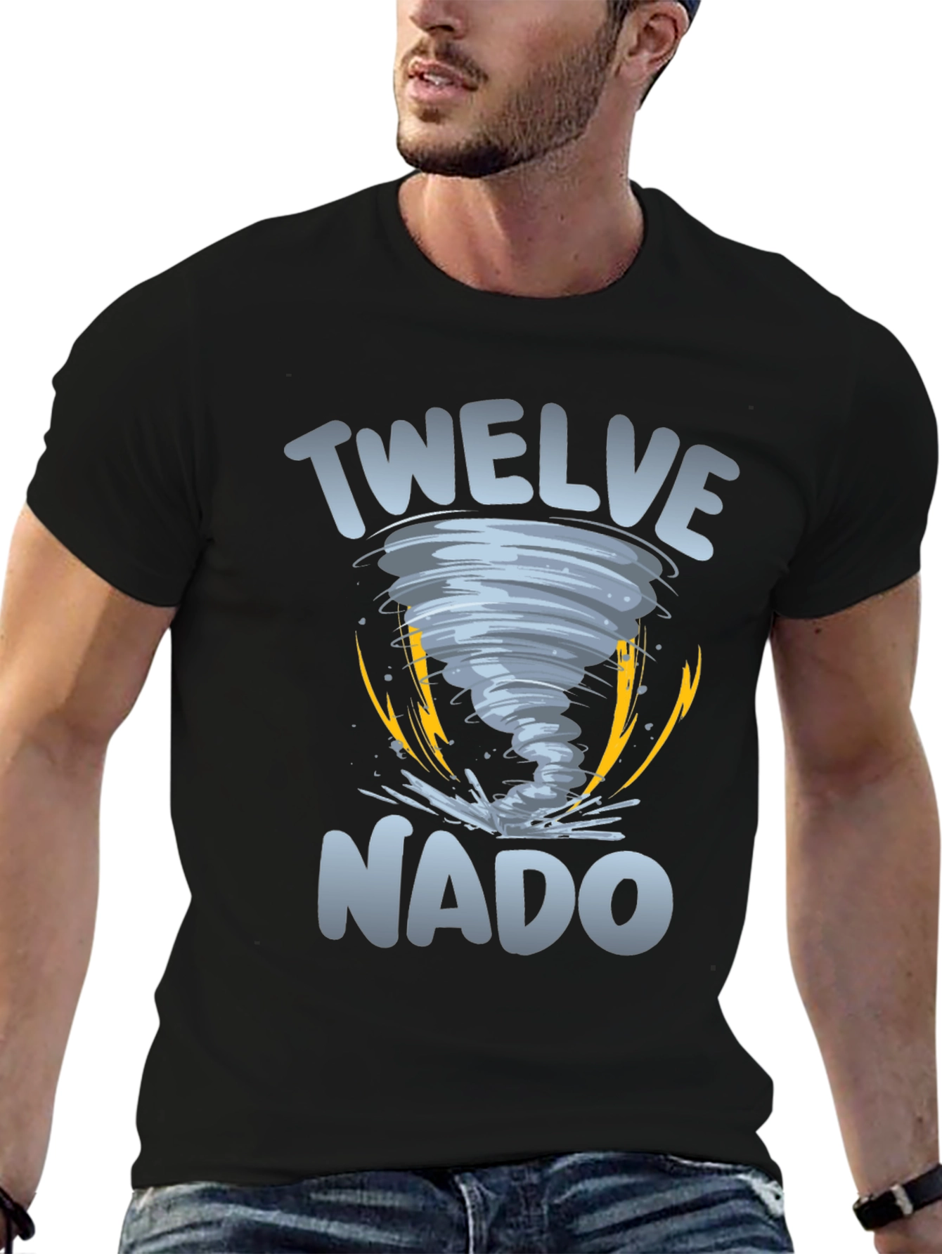 Twelve-Nado Graphic Black T-Shirt