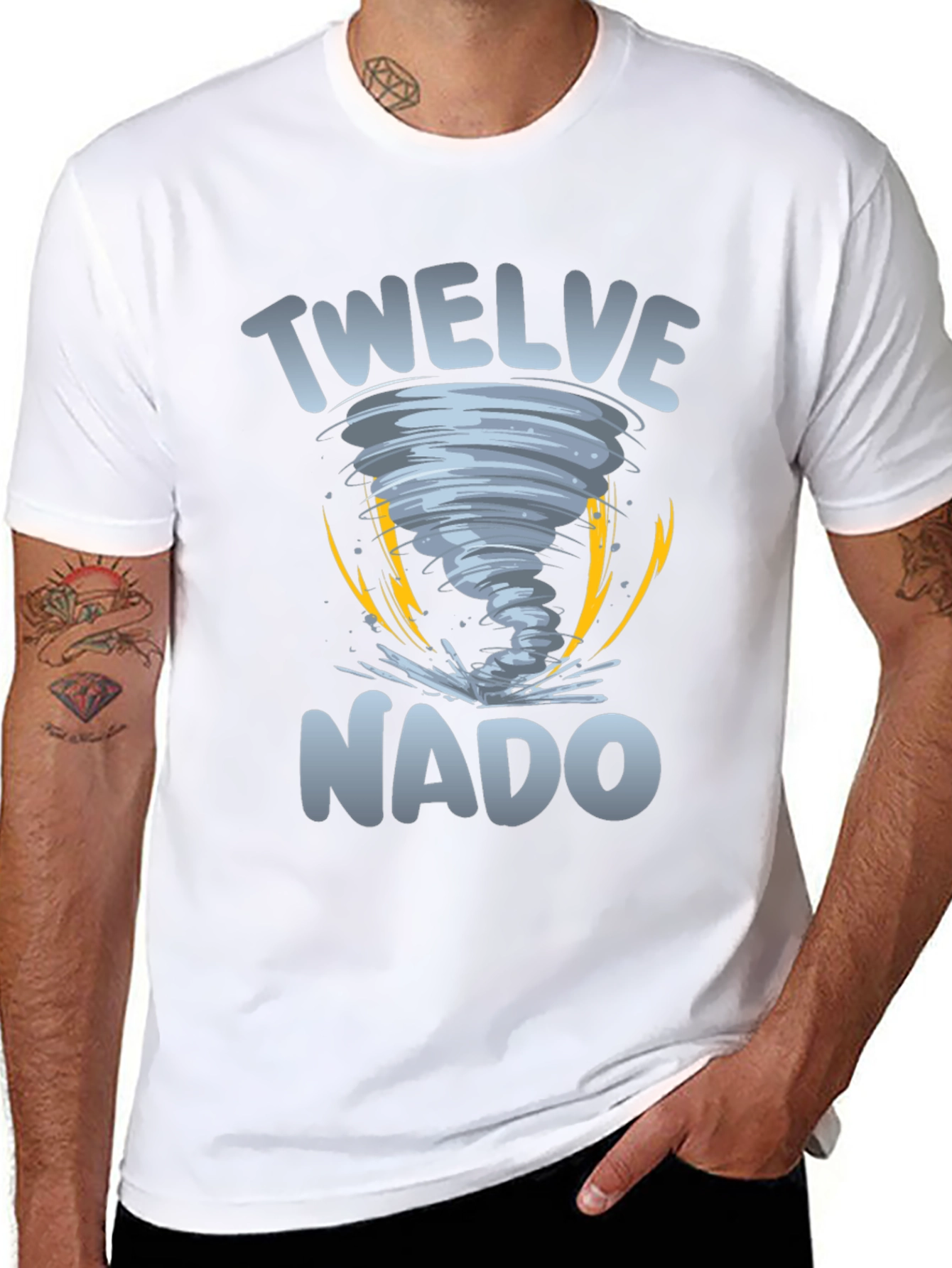Twelve-Nado Graphic Black T-Shirt