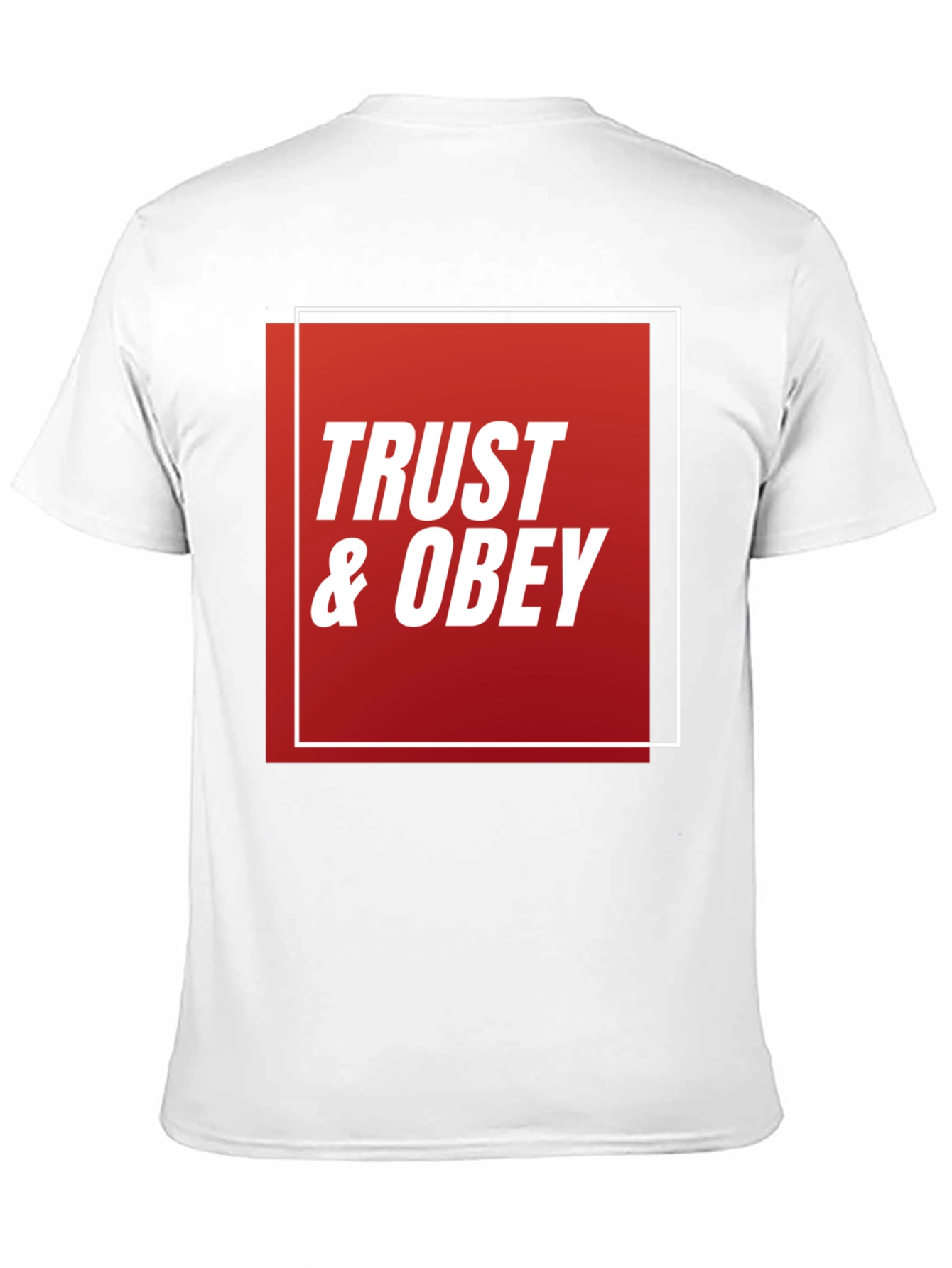 Trust & Obey Graphic Tee - Black Cotton T-Shirt