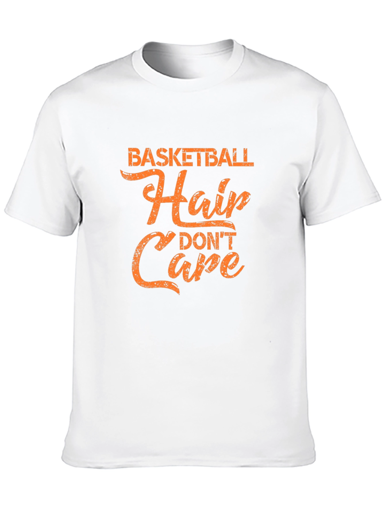 Basketball Hair Dont Care Black Tee