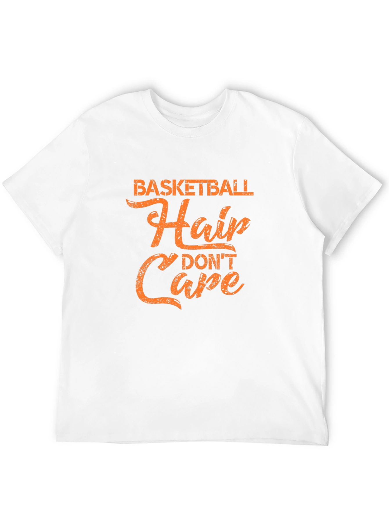 Basketball Hair Dont Care Black Tee
