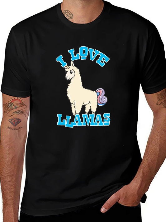 I Love Llamas T-Shirt - Cute Llama Unicorn Design