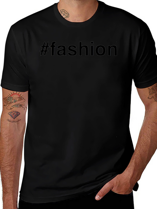 Fashion Hashtag Graphic T-Shirt - Casual Style