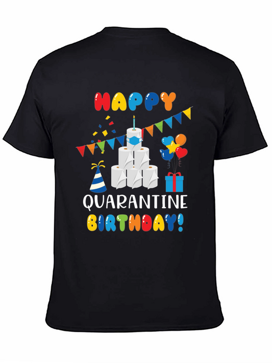 Quarantine Birthday T-Shirt - Toilet Paper Cake Graphic Tee