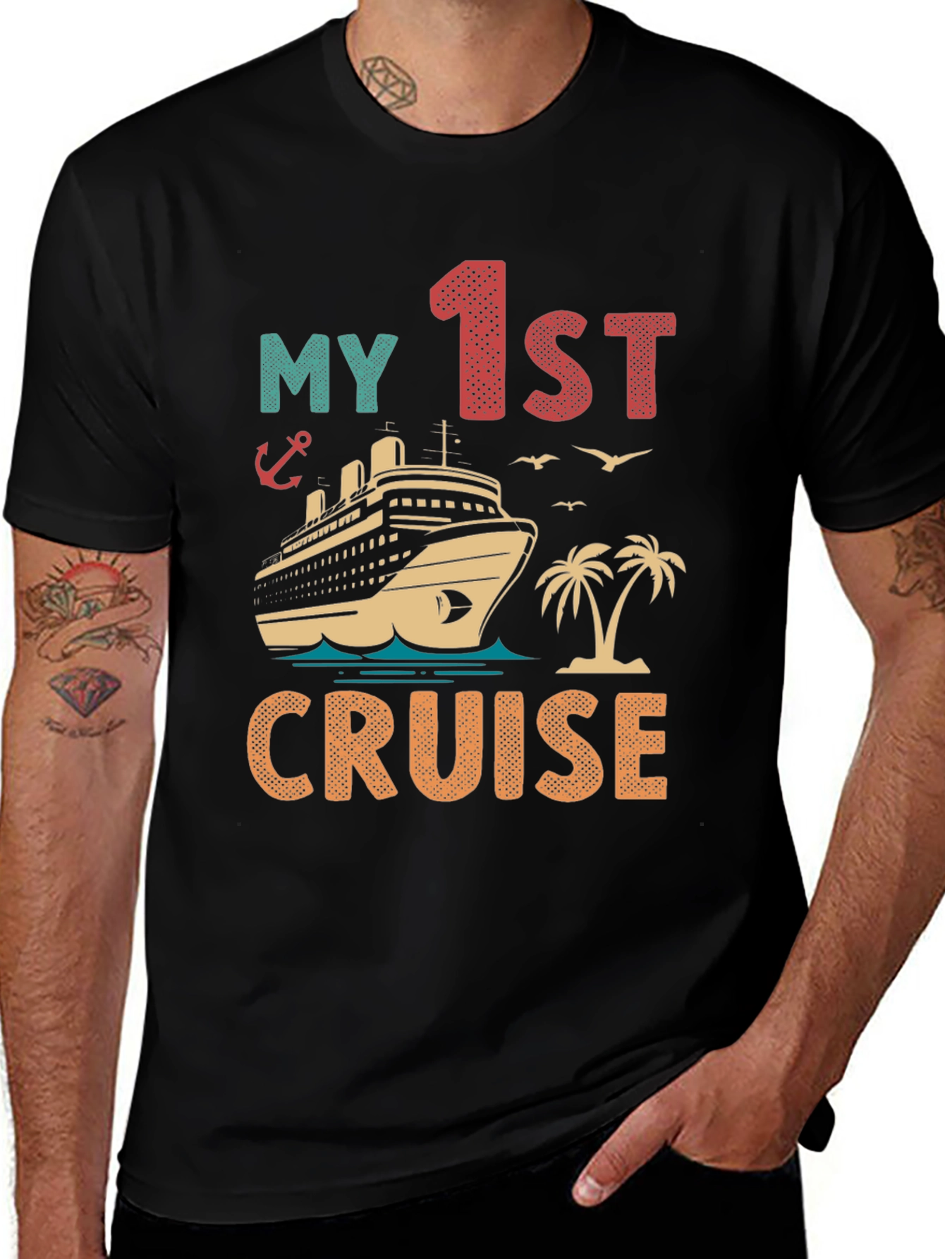 My 1st Cruise Vacation T-Shirt - Nautical Theme