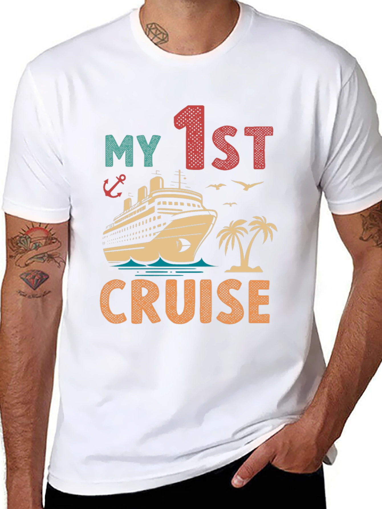 My 1st Cruise Vacation T-Shirt - Nautical Theme