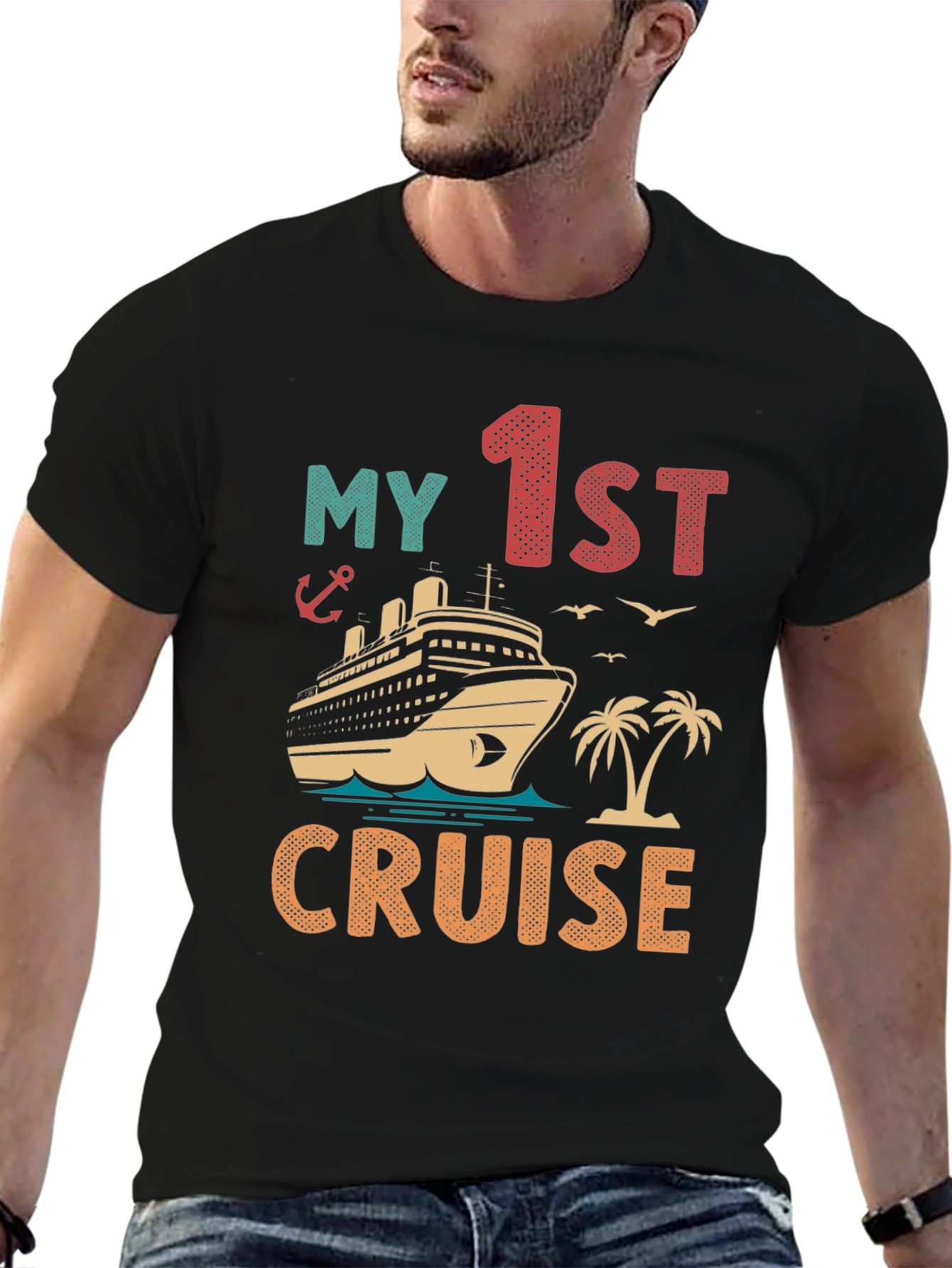My 1st Cruise Vacation T-Shirt - Nautical Theme