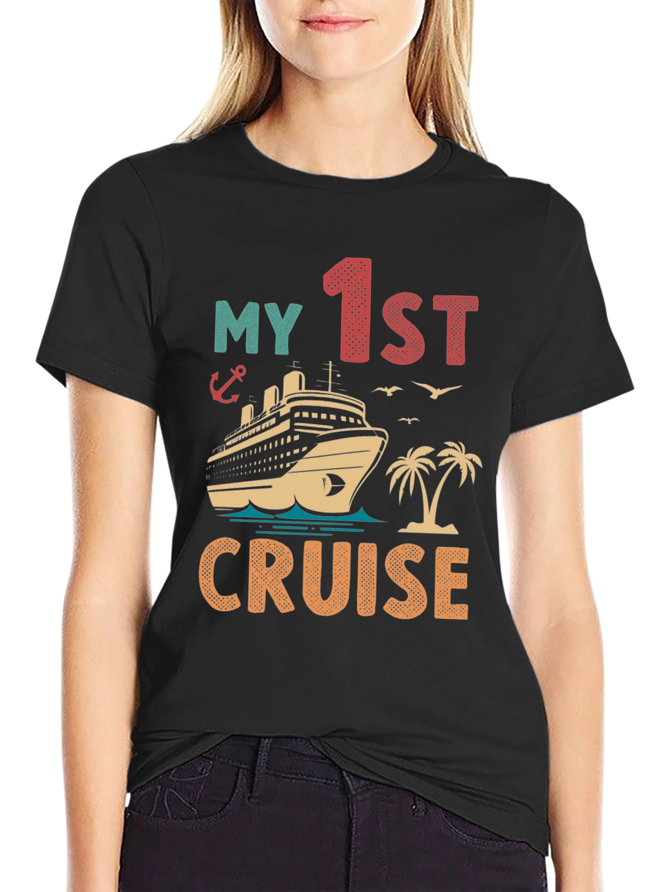 My 1st Cruise Vacation T-Shirt - Nautical Theme