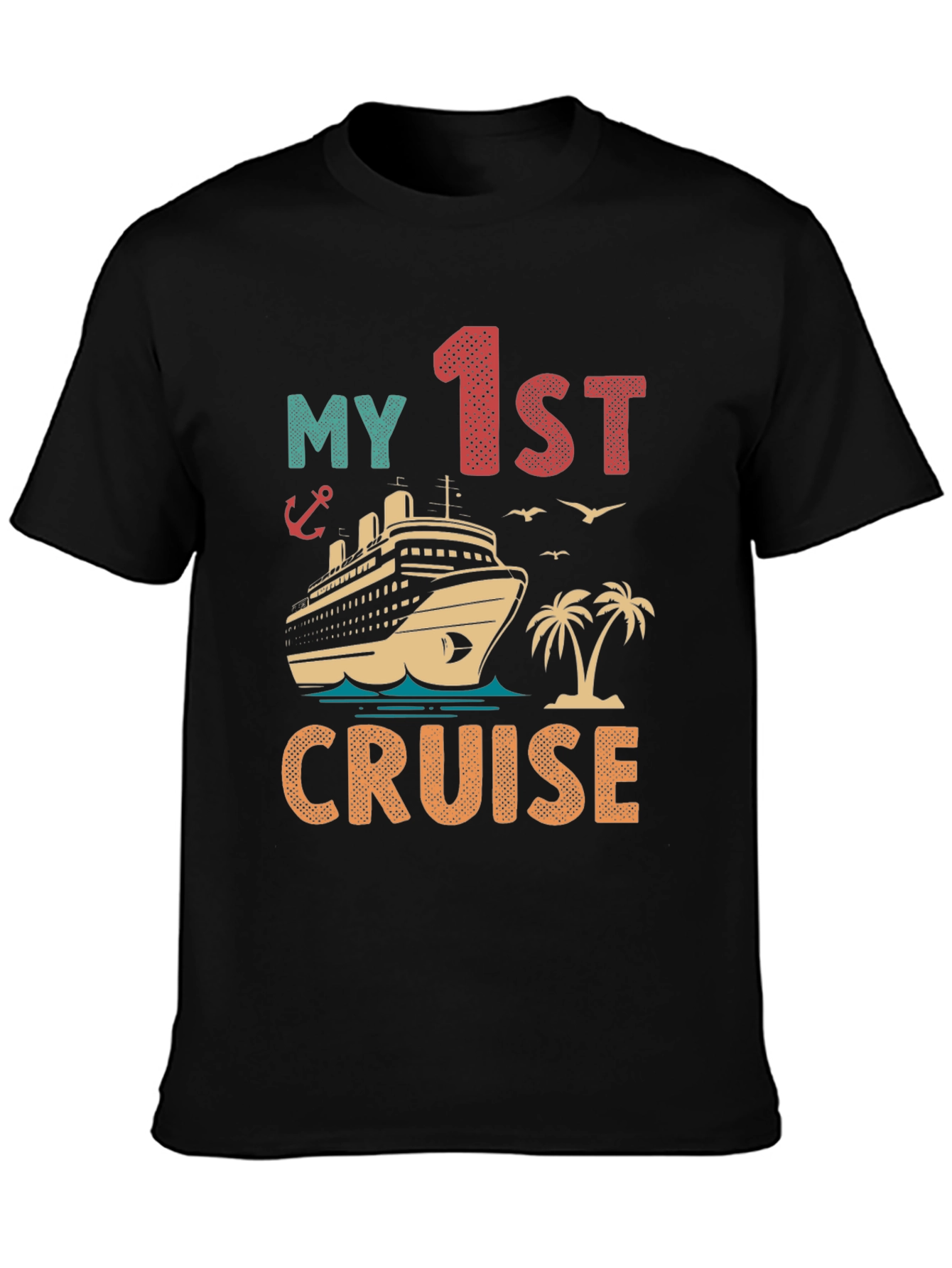 My 1st Cruise Vacation T-Shirt - Nautical Theme