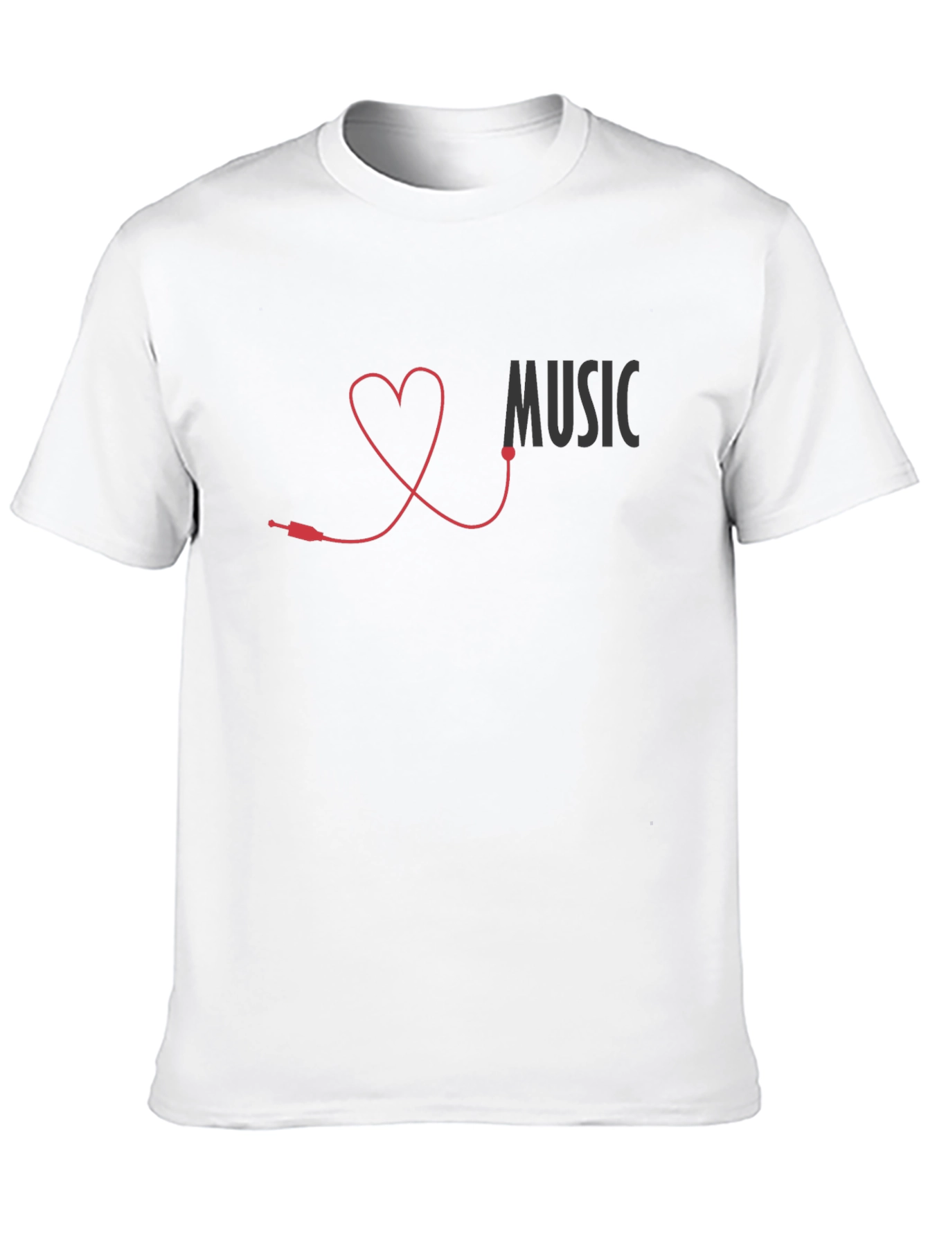 Music Lover Heartbeat T-Shirt - Stylish Graphic Tee