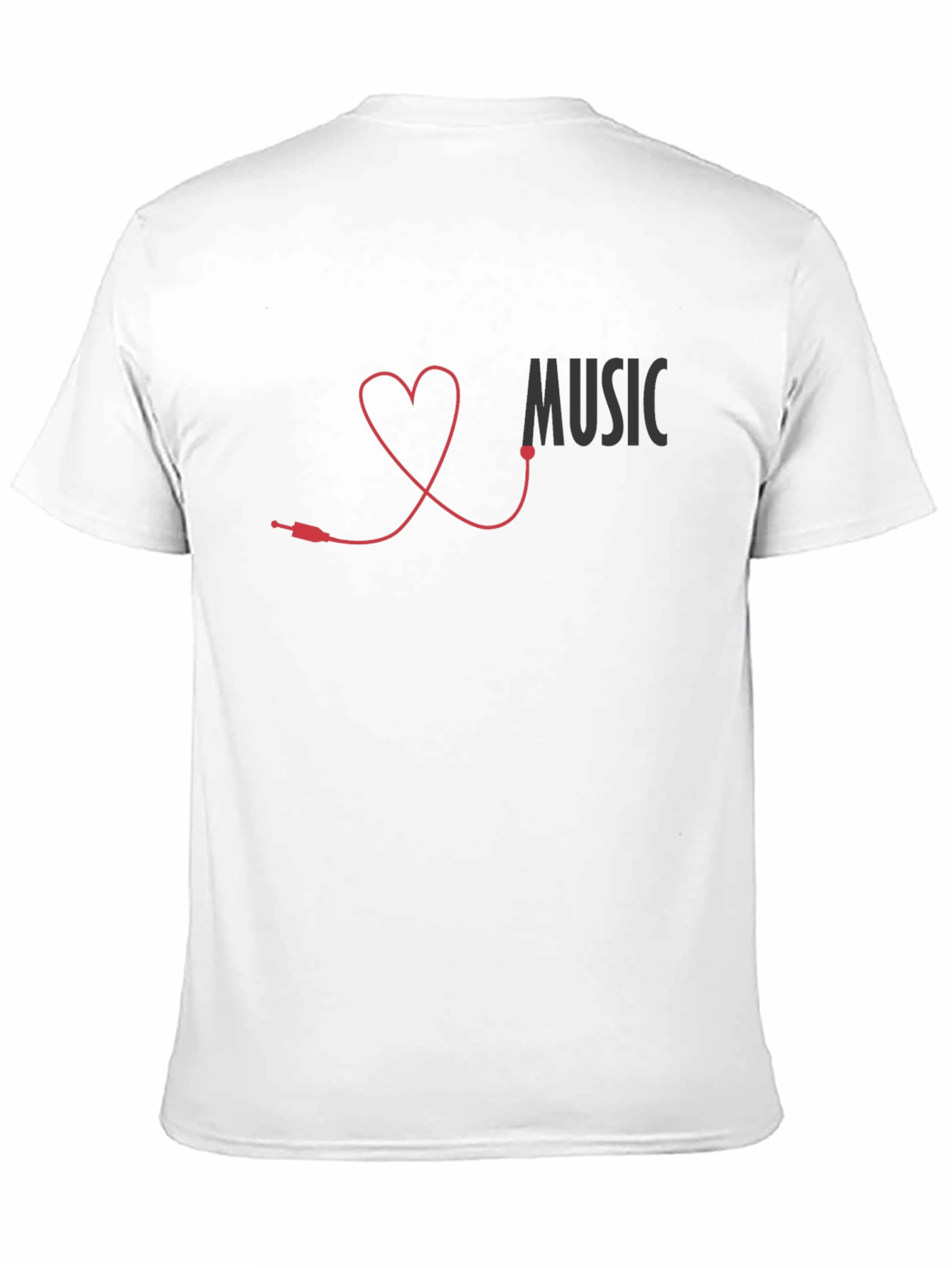 Music Lover Heartbeat T-Shirt - Stylish Graphic Tee