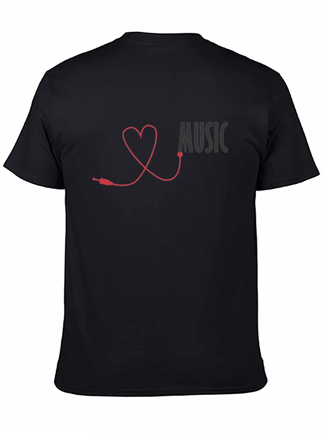 Music Lover Heartbeat T-Shirt - Stylish Graphic Tee