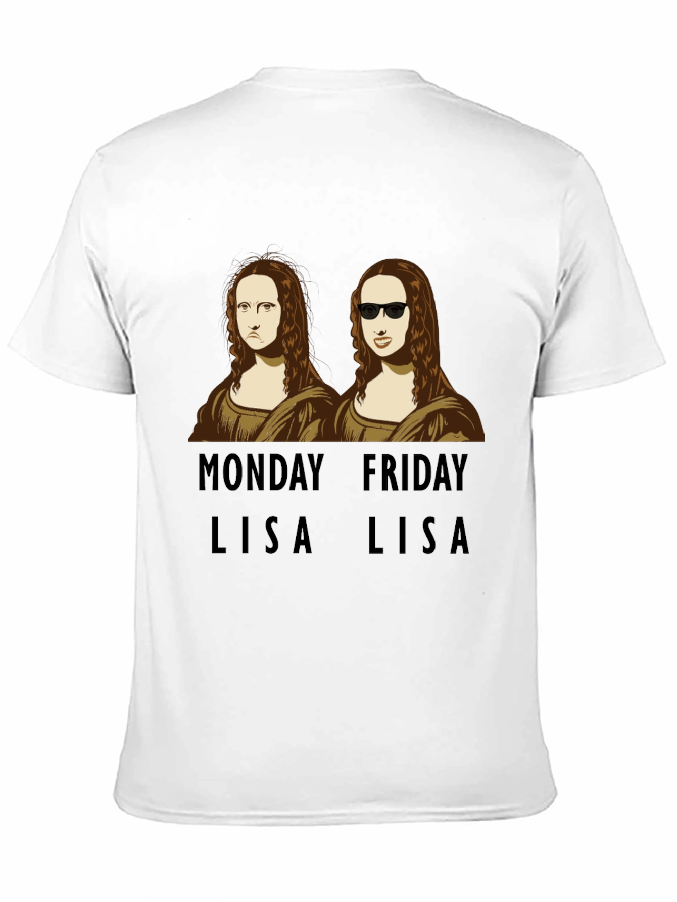 Monday vs. Friday Mona Lisa Graphic Tee
