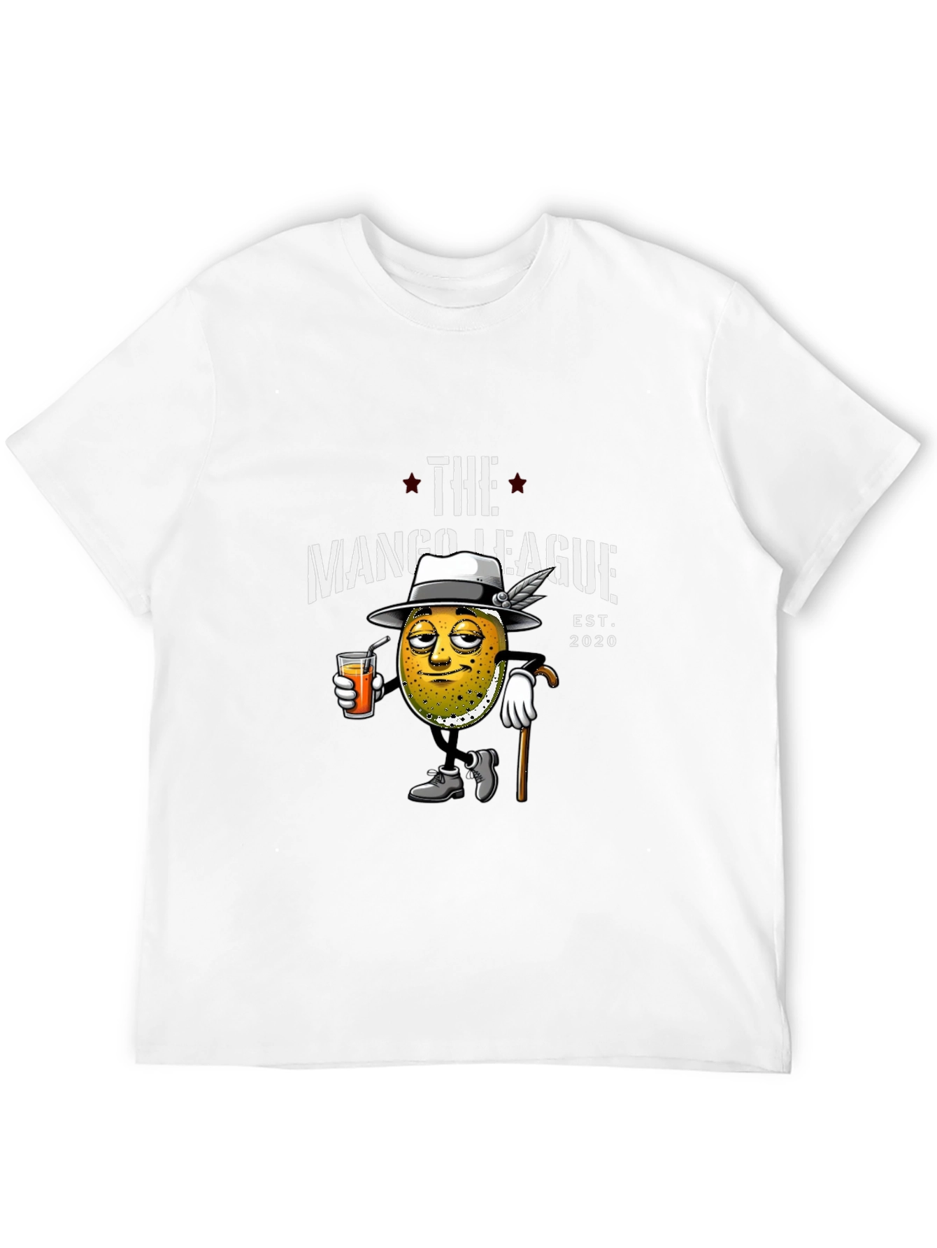 The Mango League Black Graphic T-Shirt