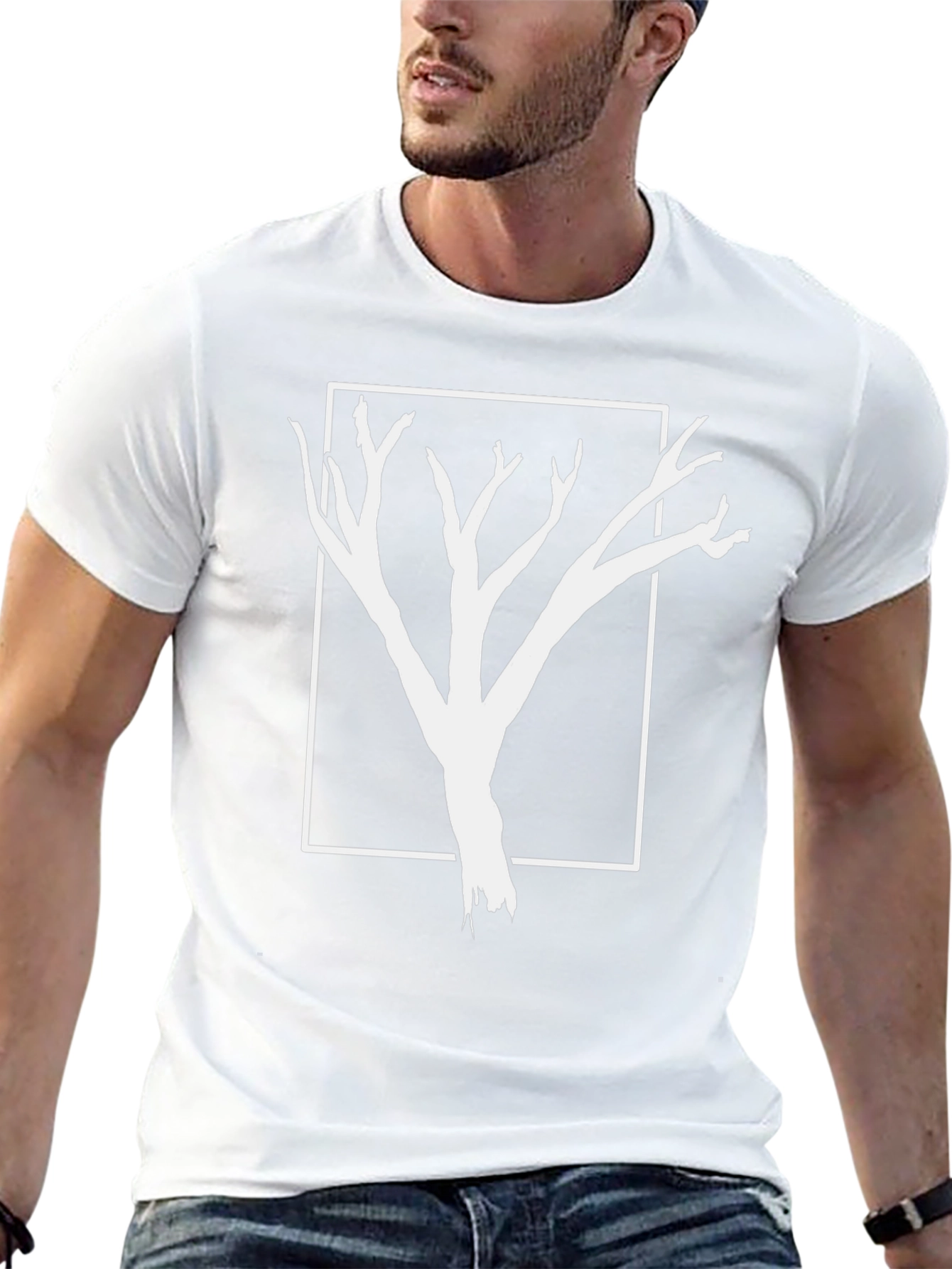 Abstract Tree Graphic Tee - Modern Nature Design