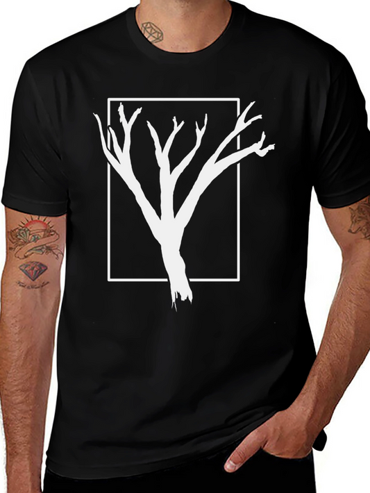 Abstract Tree Graphic Tee - Modern Nature Design