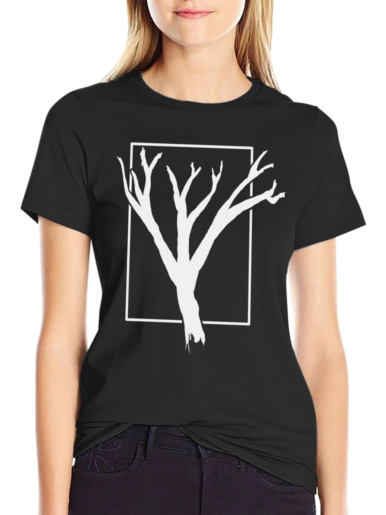 Abstract Tree Graphic Tee - Modern Nature Design