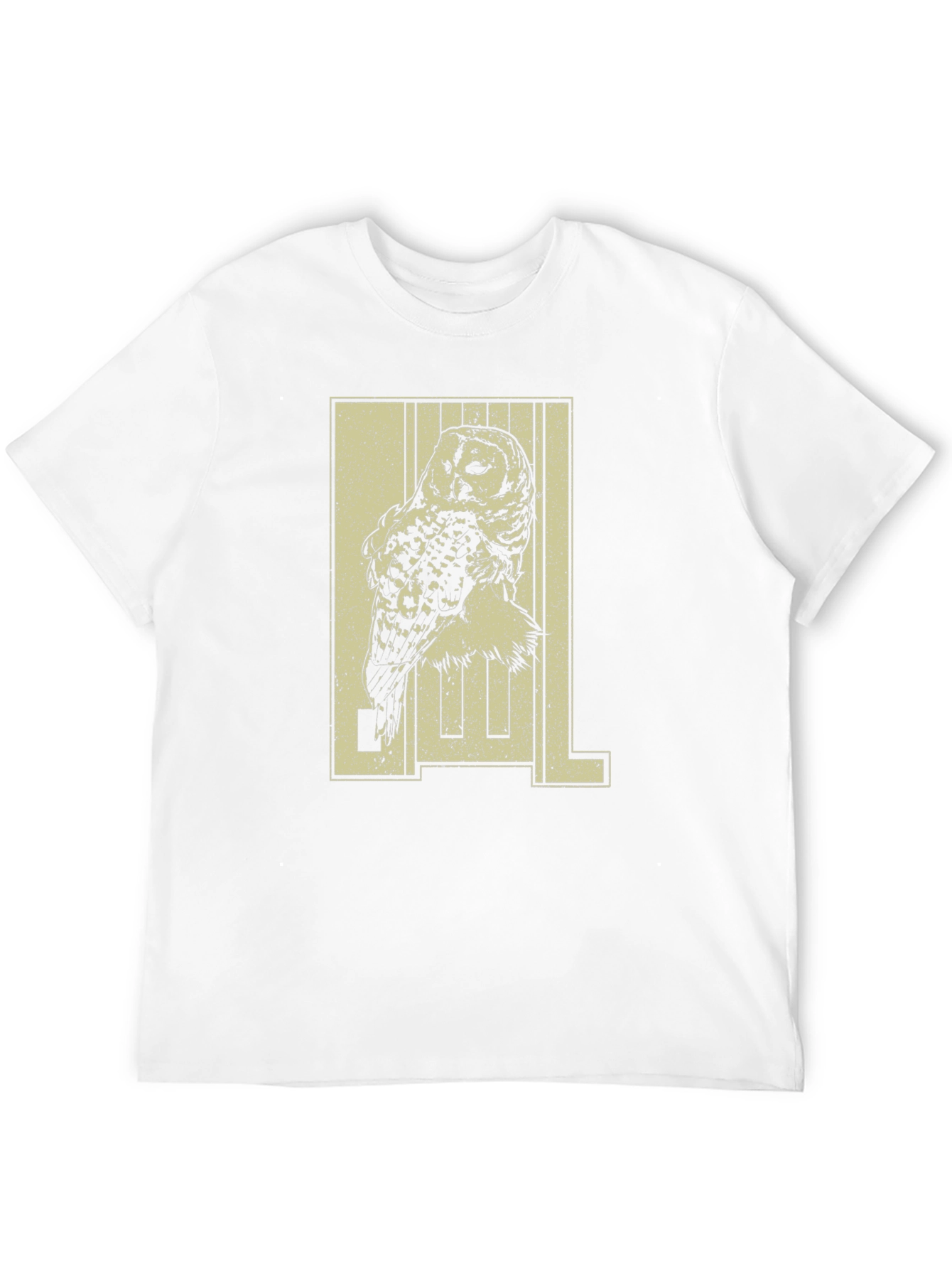 Owl Graphic Print Black T-Shirt
