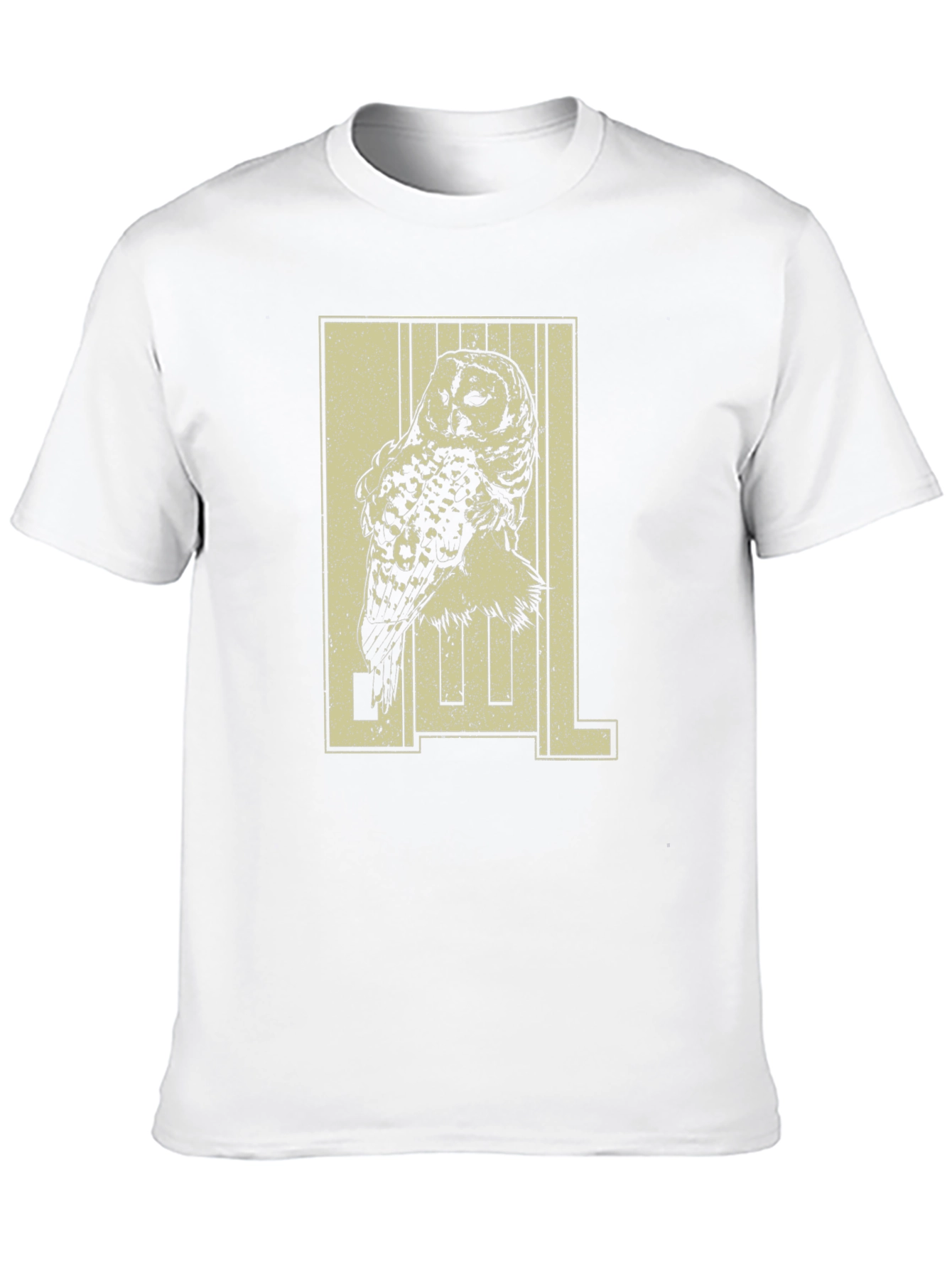 Owl Graphic Print Black T-Shirt