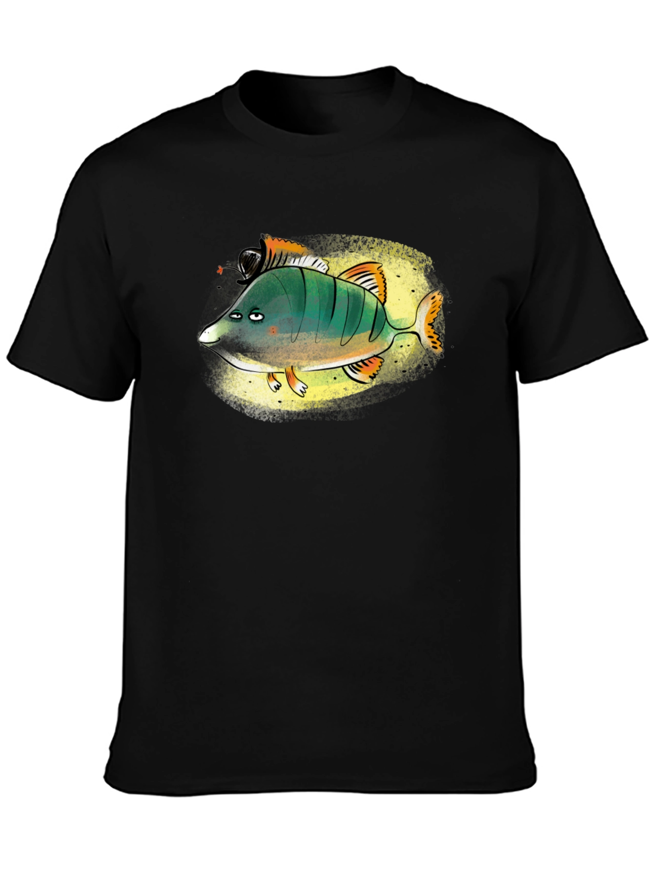 Funny Cartoon Fish Graphic T-Shirt - Unisex
