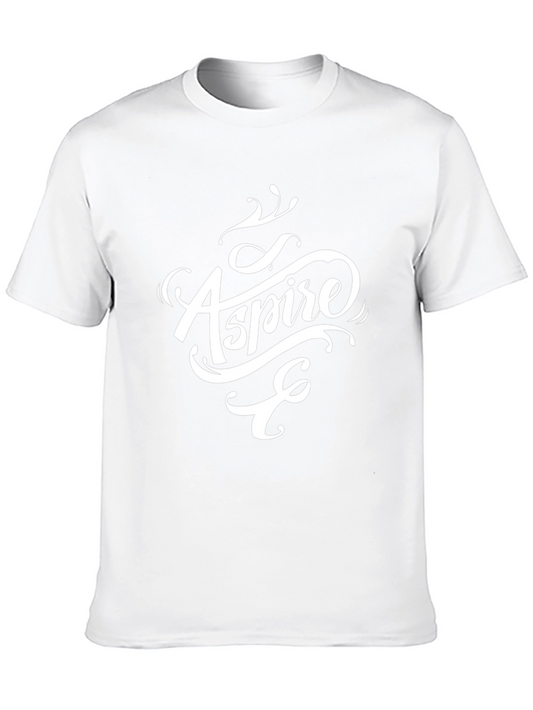 Aspire Graphic Tee - Stylish Mens Black T-Shirt