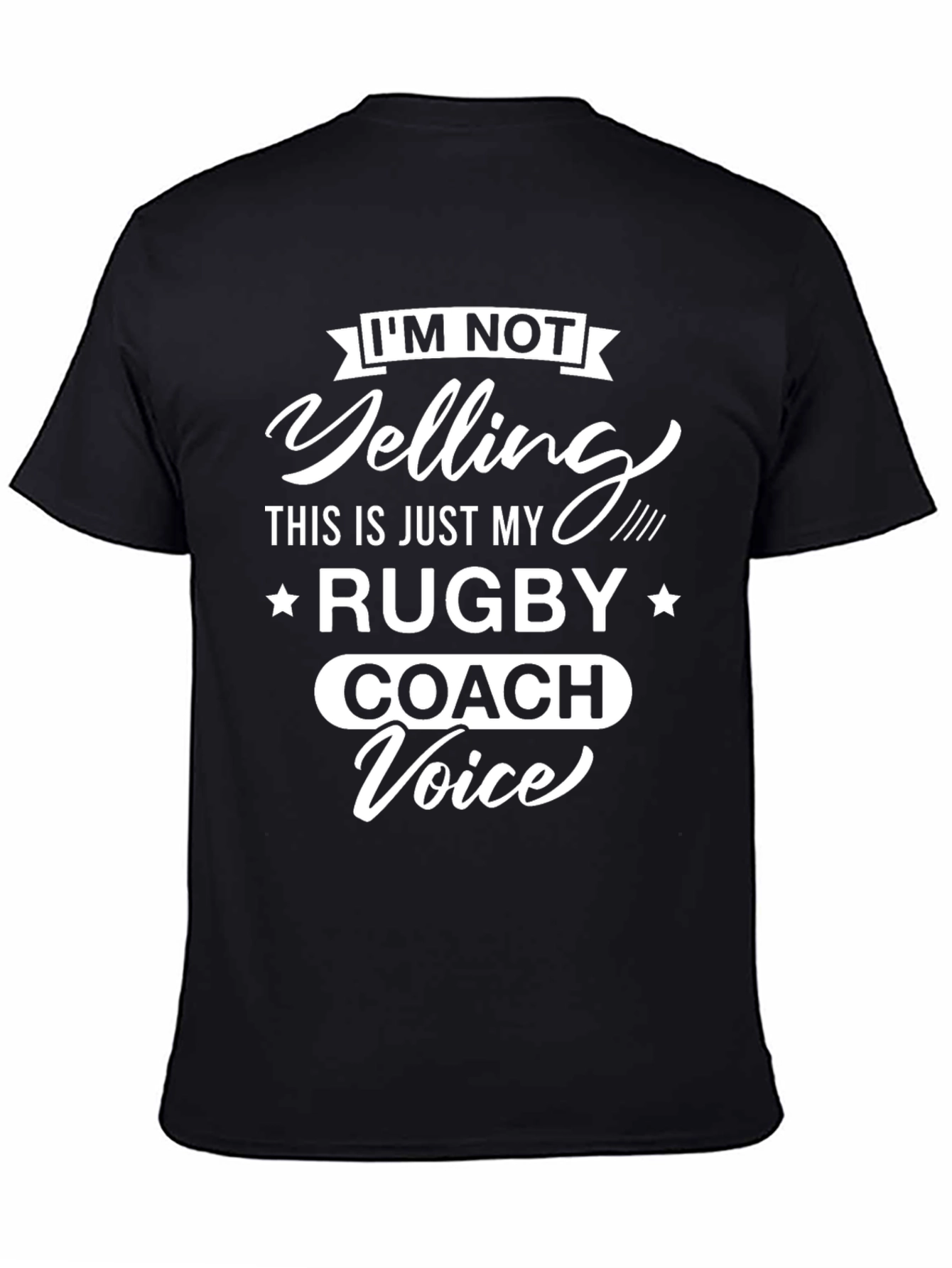 Rugby Coach Voice T-Shirt - Funny Sports Tee