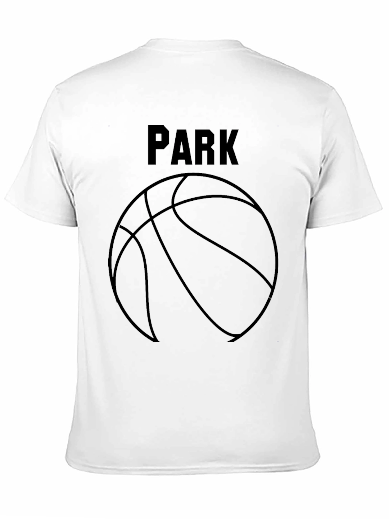 Park Basketball Graphic Tee - Black Cotton