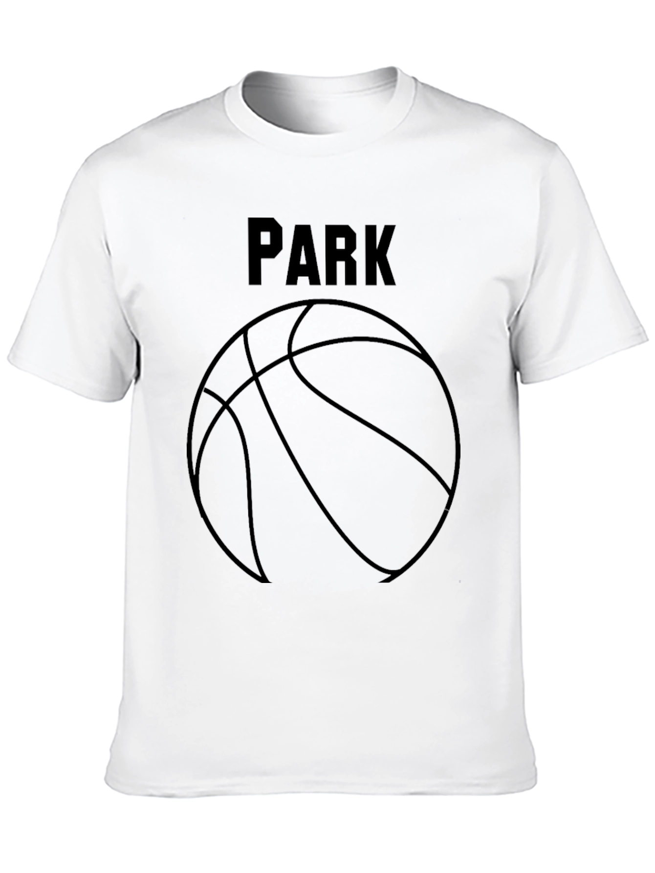 Park Basketball Graphic Tee - Black Cotton
