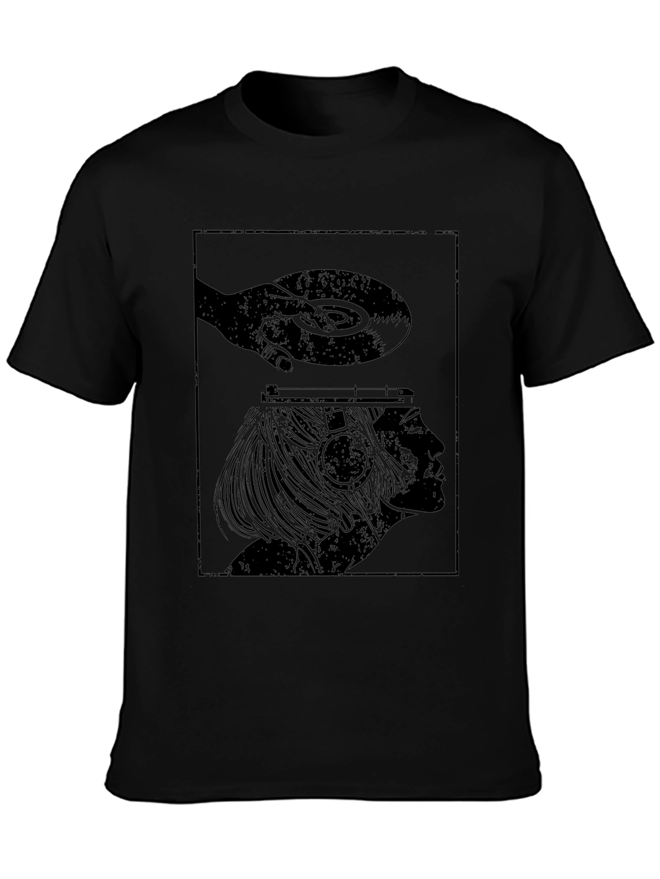 Vinyl Mind T-Shirt - Black Graphic Tee