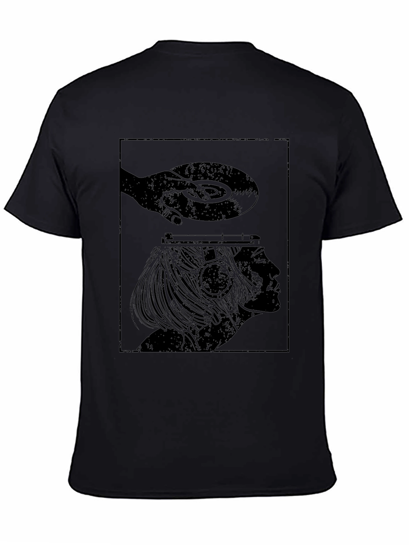 Vinyl Mind T-Shirt - Black Graphic Tee