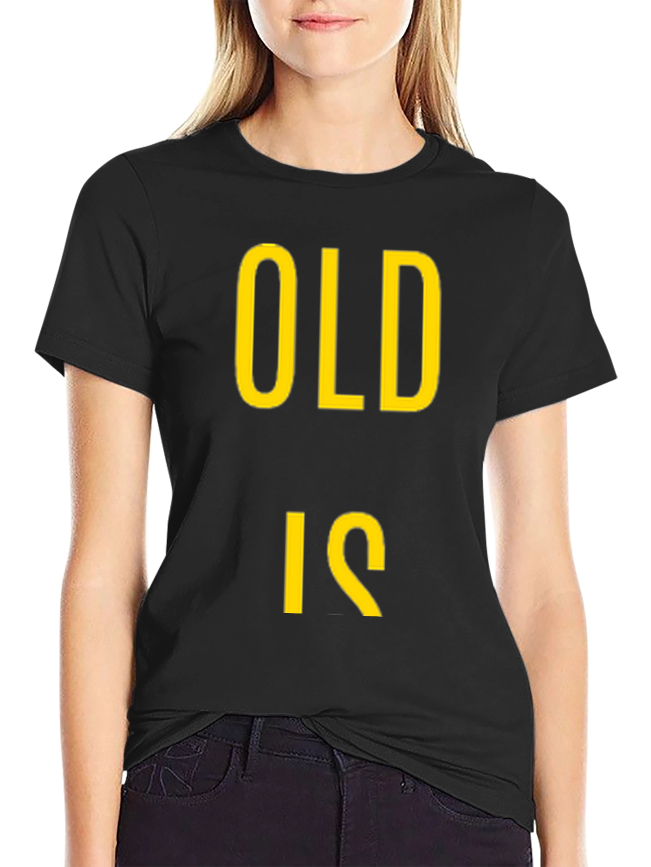 Old Is Gold Black Graphic Tee