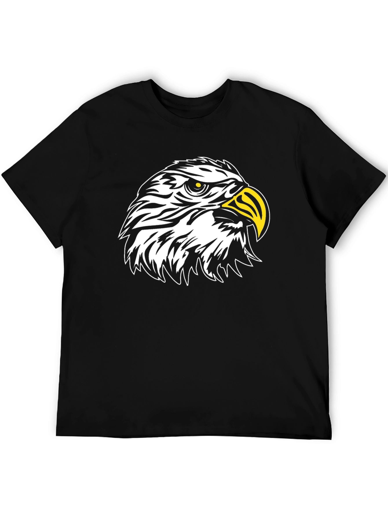 Black Eagle Graphic Tee - Striking Bird Design