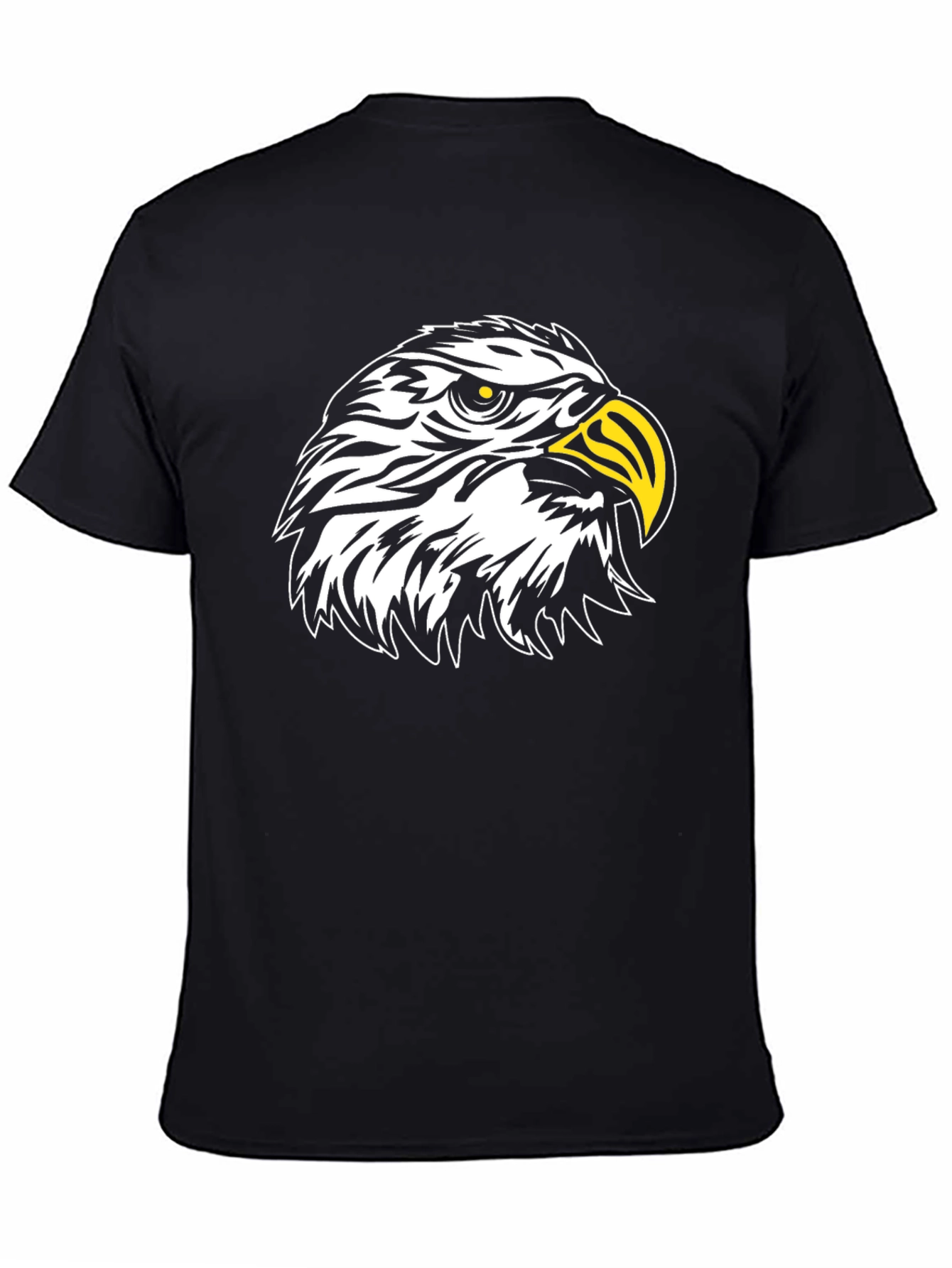 Black Eagle Graphic Tee - Striking Bird Design
