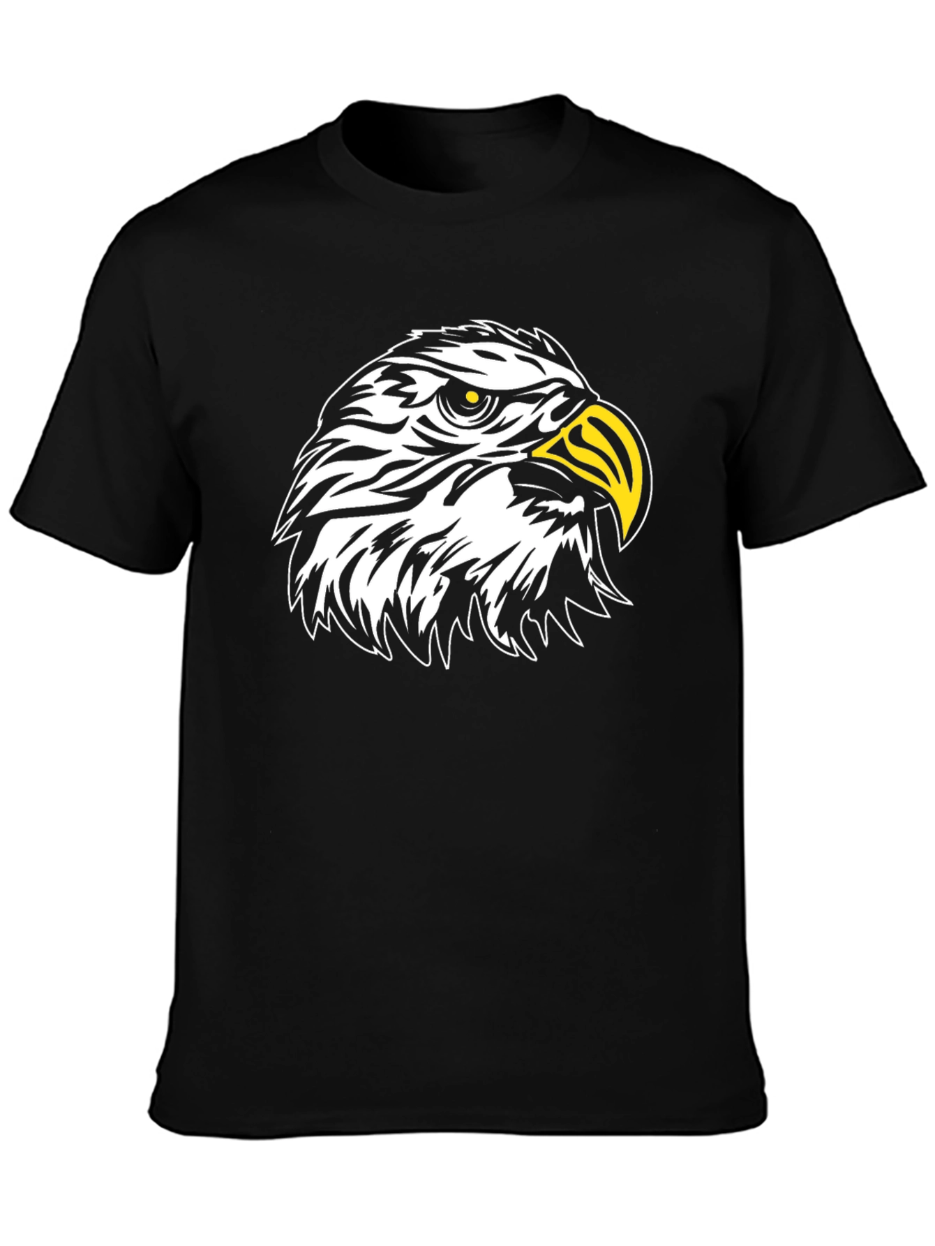 Black Eagle Graphic Tee - Striking Bird Design
